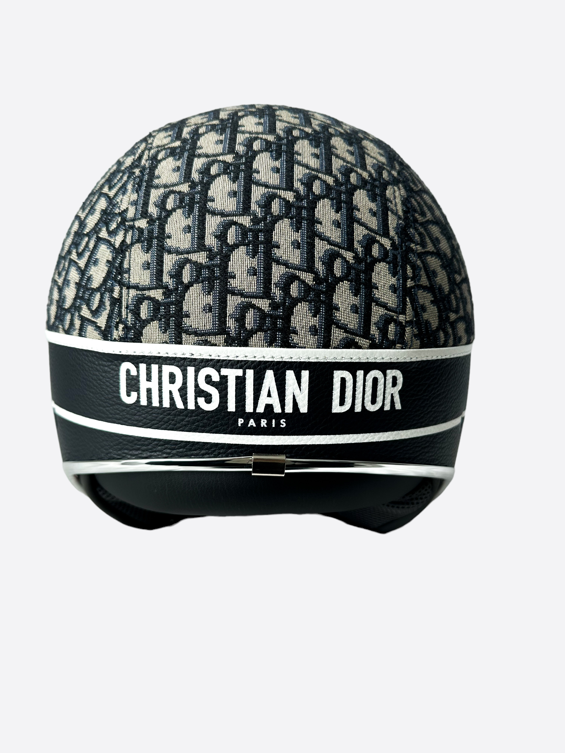 Dior 946 Vespa Oblique Helmet - Luxury Motorcycle Helmet for Women & Men - Perfect for Scooter Riding & Urban Commuting