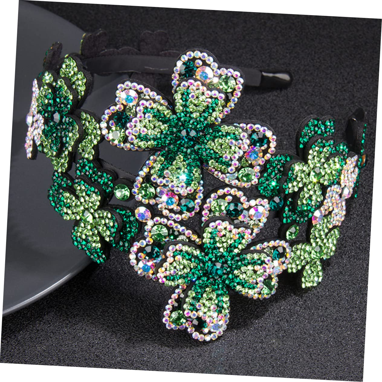 Beavorty 4pcs Rhinestone Headbands for Women - Sparkling Crystal Flapper Flower Hair Accessories for Parties, Weddings & Elegant Occasions