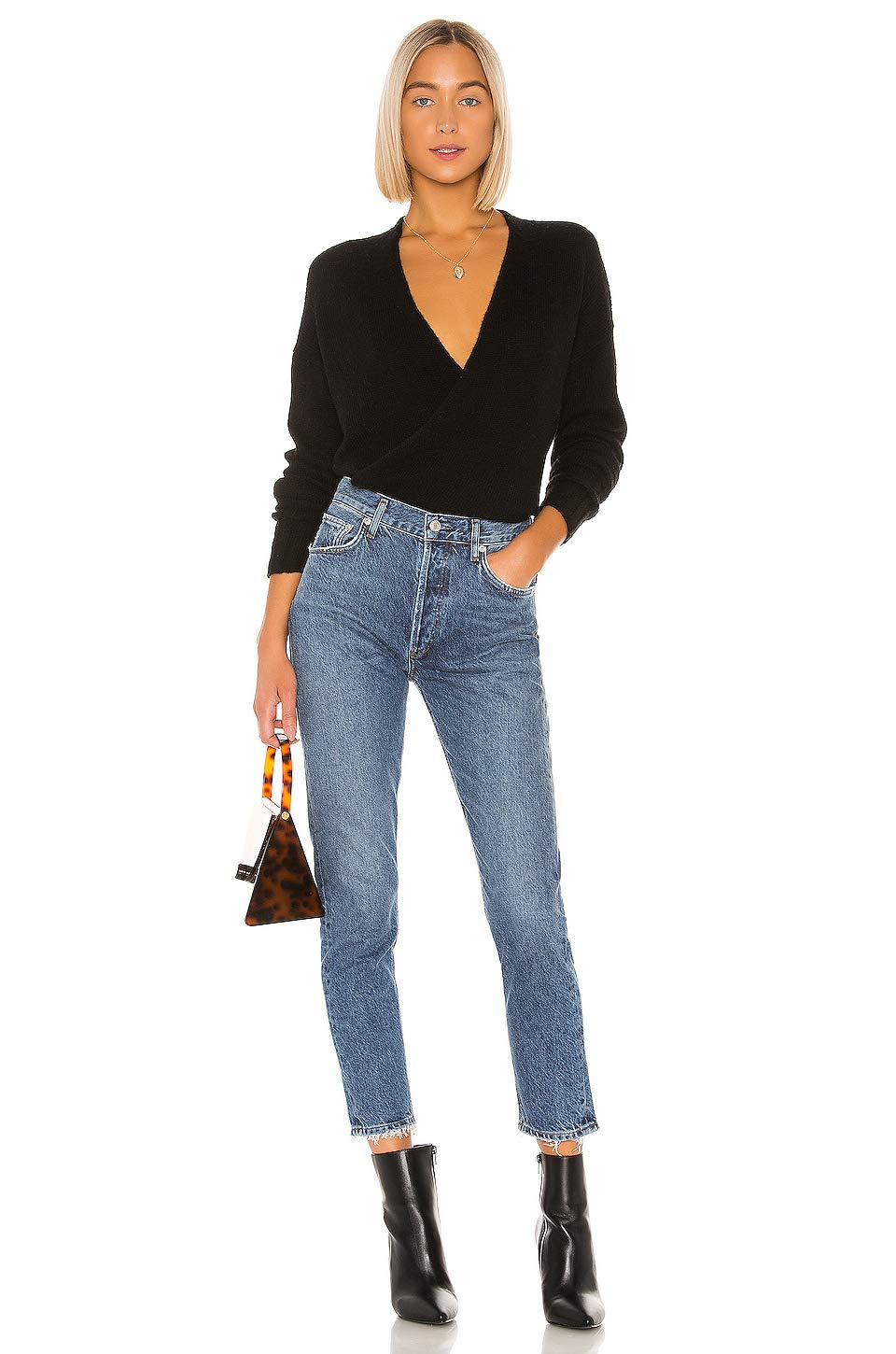 360 SWEATER Women's Karlie Sweater - Soft Knit Pullover Sweater for Women, Black, Size S | Perfect for Fall Winter Fashion, Office Wear & Casual Outfits