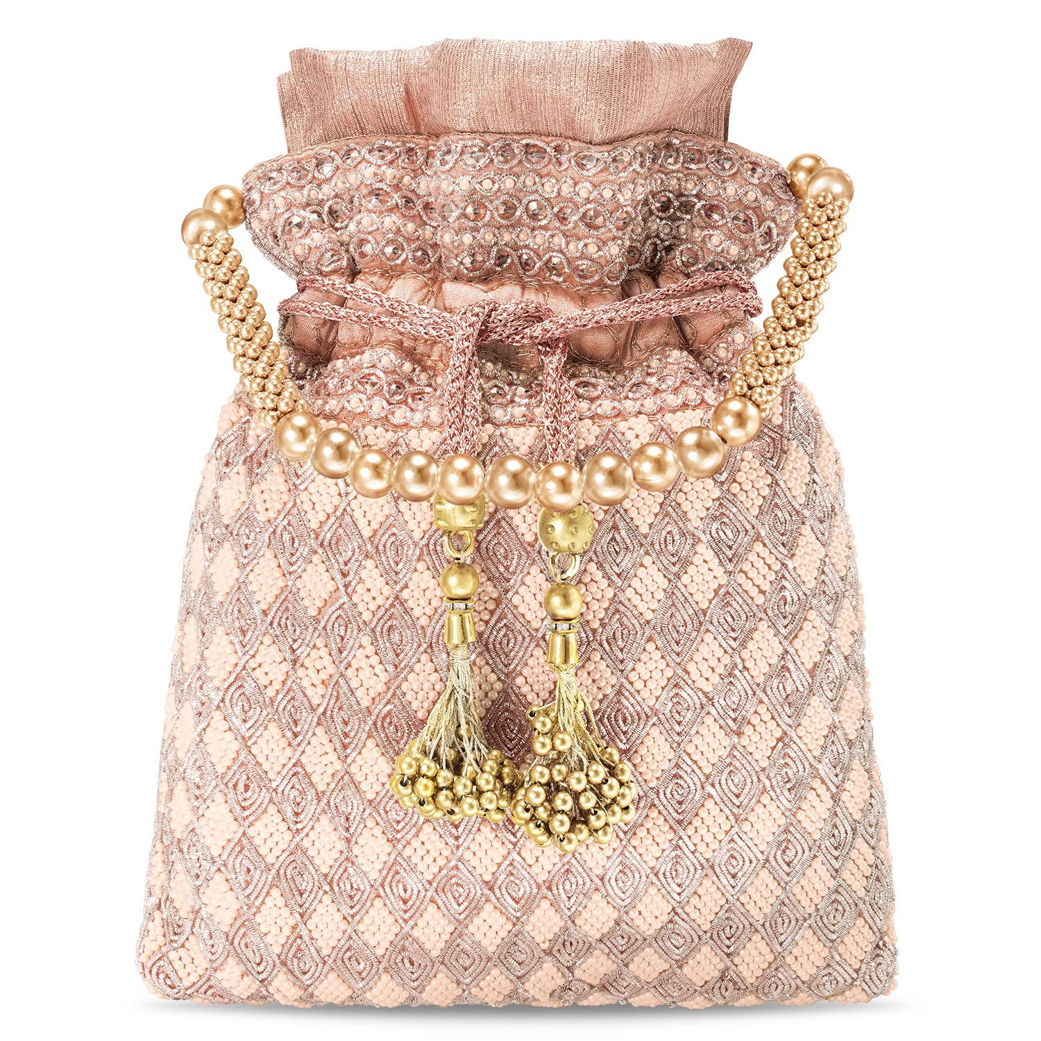 Elegant Indian Potli Bags for Women | Ethnic Beaded Evening Clutch Purse | Wedding Bridal Party Gift | Perfect for Festivals, Weddings & Special Occasions