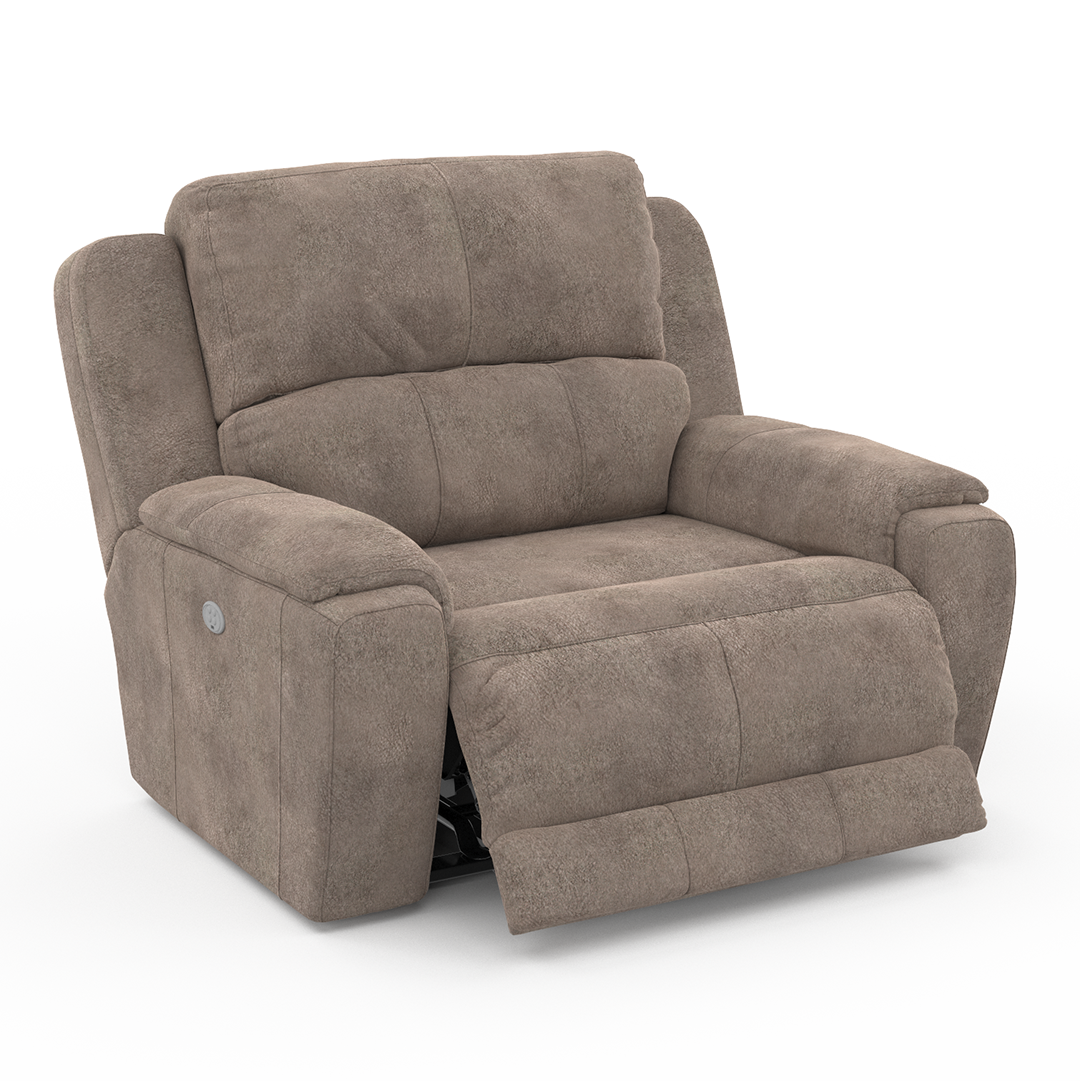 Power Reclining Chair and a Half - Oversized Comfortable Recliner with USB Charging Ports | Perfect for Living Room, Home Theater & Man Cave Relaxation