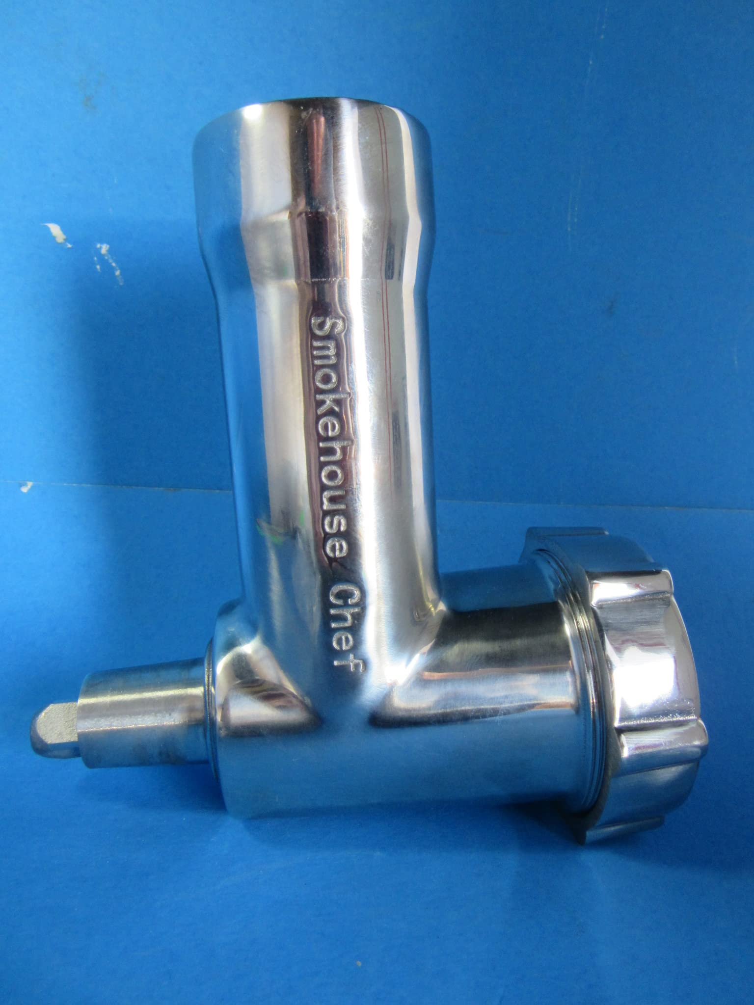 Heavy Duty Stainless Steel Meat Grinder Attachment for Kitchen Mixers | Smokehouse Chef Quality | Perfect for Grinding Beef, Pork, and Sausage Making at Home