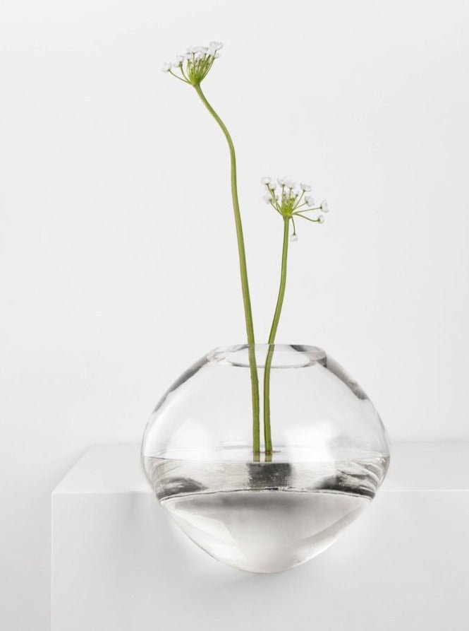 Noom Gutta Vase - Modern Ceramic Flower Vase for Home Decor, Wedding Centerpieces & Office Desk Accessories