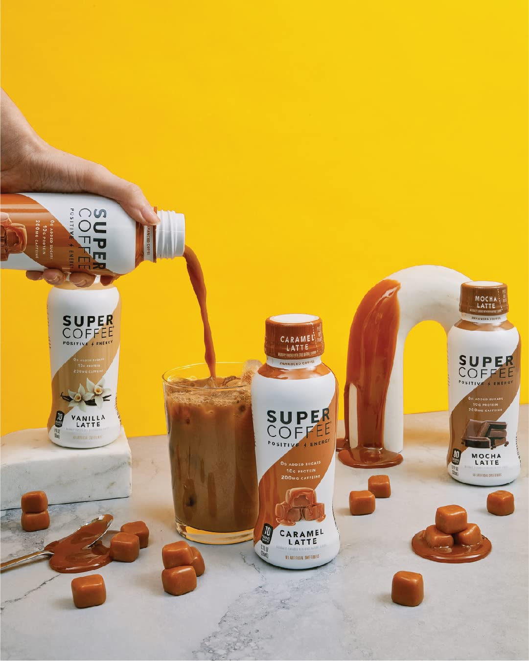 Keto Iced Coffee with 0g Added Sugar, 10g Protein & 80 Calories | Mocha Latte Flavor (12 Fl Oz, 6 Pack) - Soy Free, Gluten Free, Dairy Free | Perfect for Weight Loss, Keto Diet & On-the-Go Energy Boost