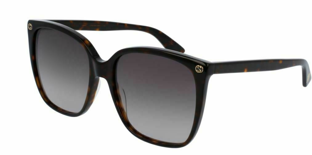 Gucci GG 0022 S 003 Havana Gradient Polarized Sunglasses for Women & Men - UV Protection, Luxury Fashion Shades for Beach, Driving & Outdoor Activities