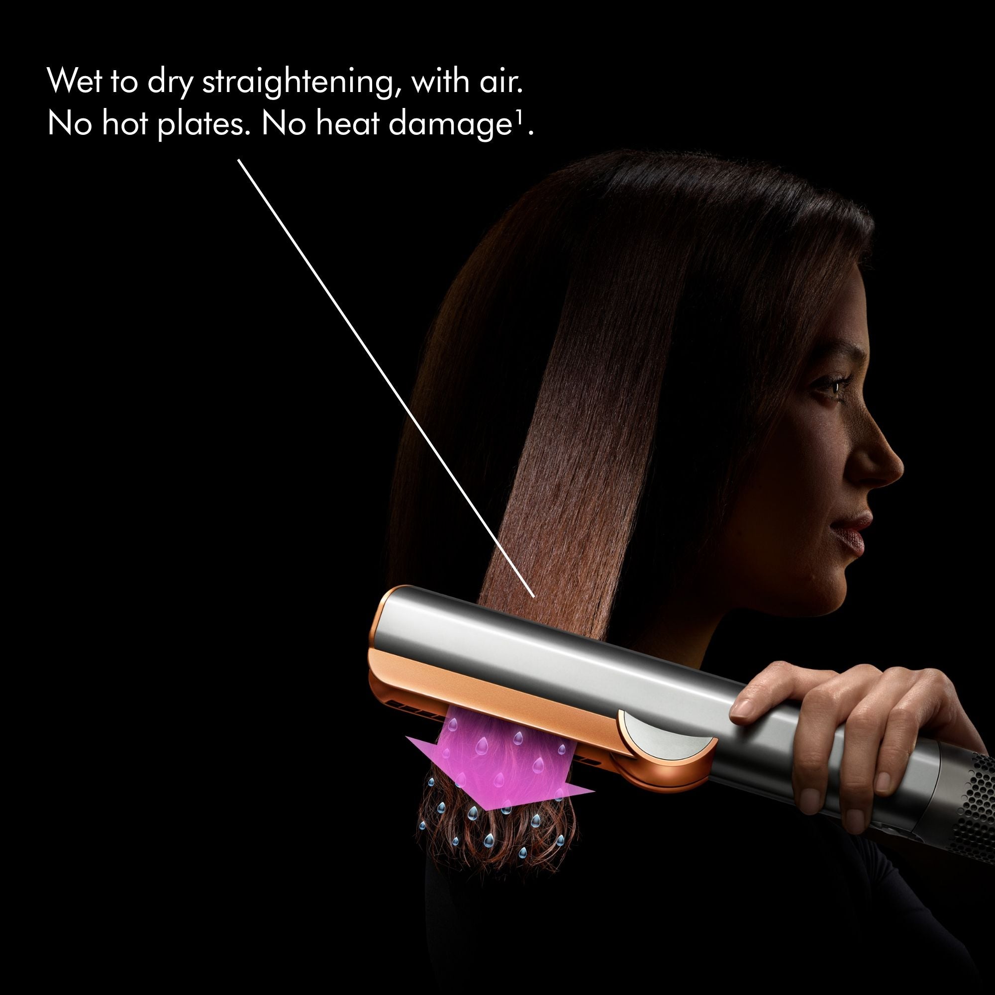 Dyson Airstrait Hair Straightener - Professional Ionic Ceramic Flat Iron for Smooth, Frizz-Free Styling | Perfect for Home Use, Travel & Salon Styling