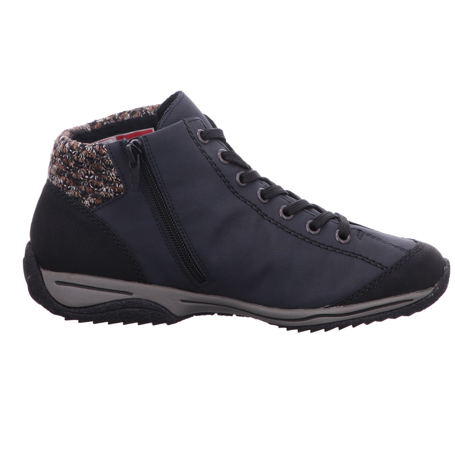 Rieker Women's Hi-Top Sneakers - Comfortable Casual Shoes for Walking, Running & Everyday Wear | Fashionable Lace-Up Design for Work, Travel & Outdoor Activities