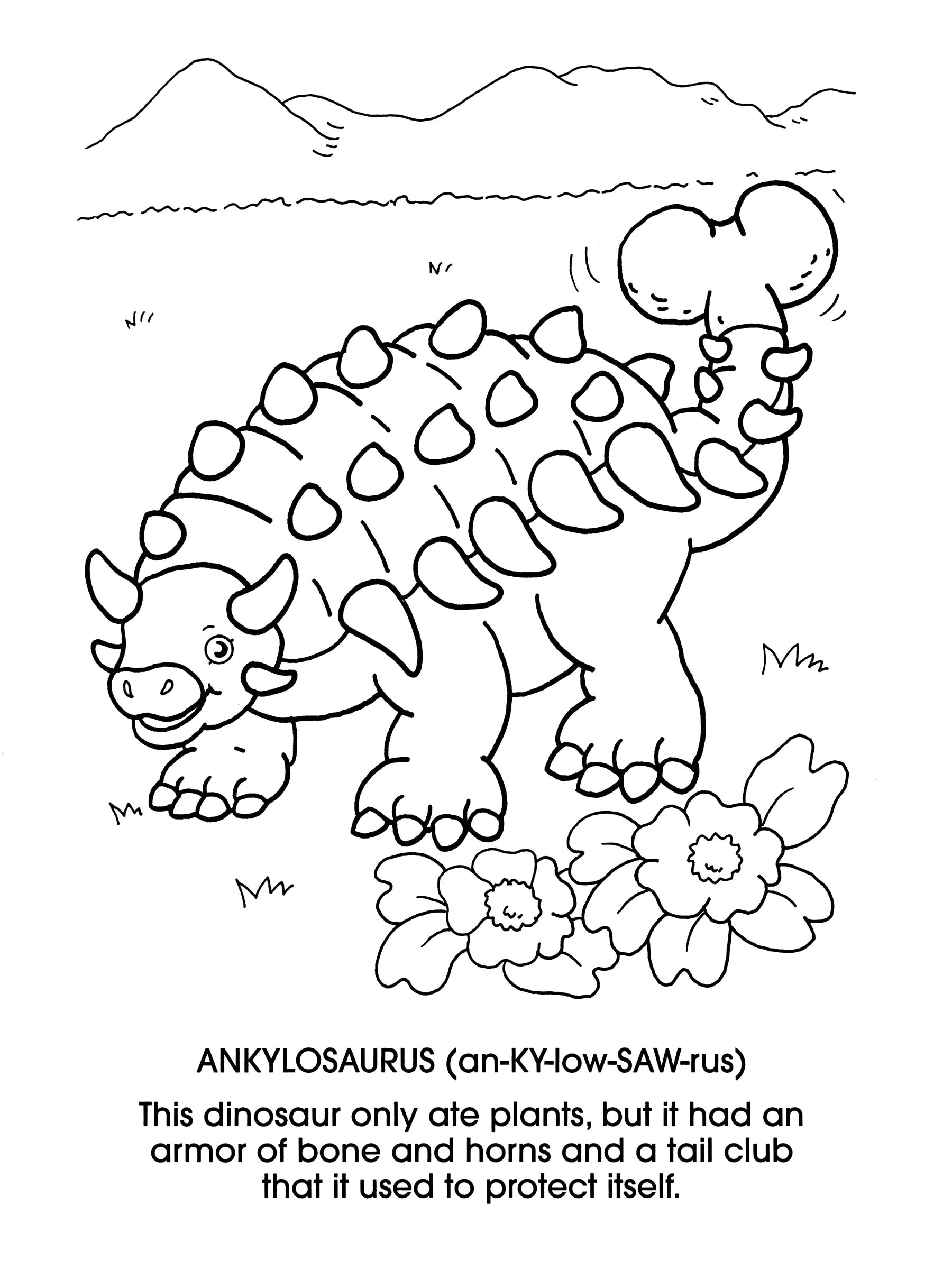 Dinosaurs Coloring Book for Kids & Adults - Dover Creative Relaxation & Stress Relief - Perfect for Home, School & Travel Activities