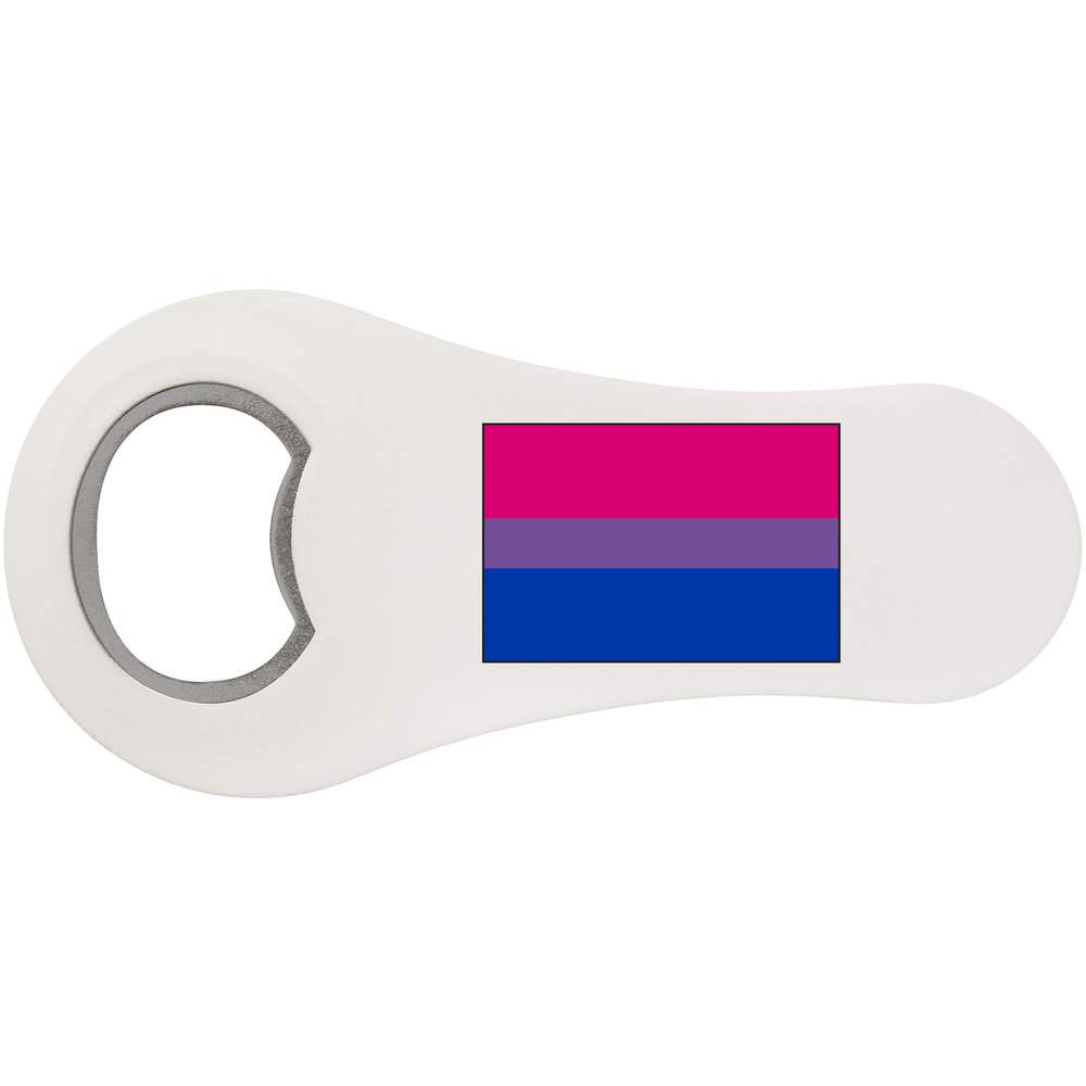 Bisexual Pride Flag Bottle Opener & Fridge Magnet - LGBTQ+ Bar Accessories for Home, Kitchen, Dorm, or Pride Events (BO00039818)