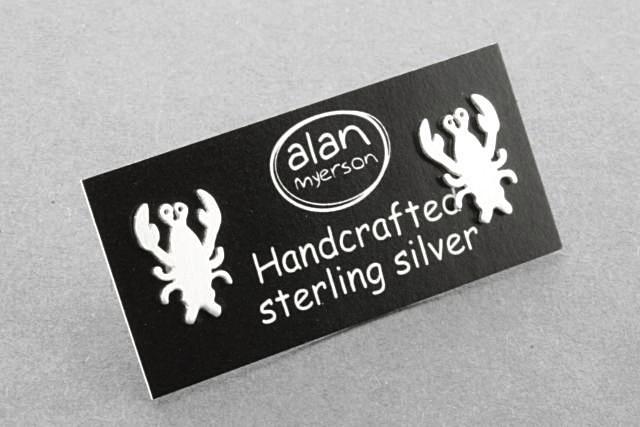 Lobster Stud Earrings Sterling Silver 925 - Perfect for Casual Wear, Parties & Gifts