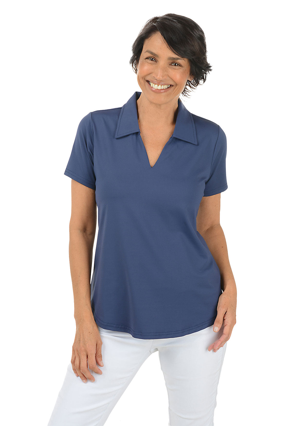 UPF50+ Sun Protection Men's Short Sleeve Polo Shirt - Breathable Quick-Dry Golf & Outdoor Activities