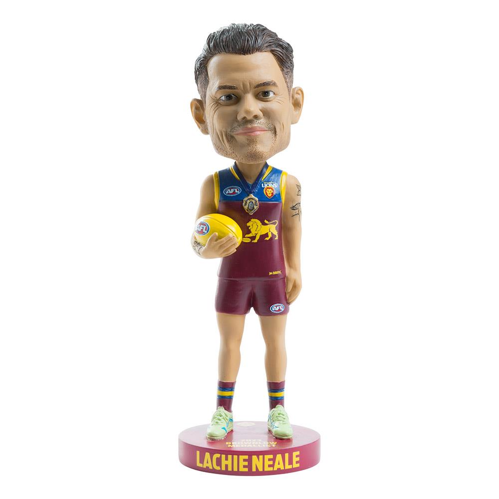 AFL Brisbane Lions Lachie Neale 2023 Brownlow Medalist Bobblehead - Collectible Sports Memorabilia for AFL Fans & Home Decor
