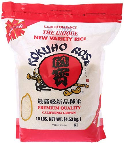Premium Kokuho Rose Rice - 10-Pound Bag (Pack of 2) | Authentic Japanese Short Grain Rice for Sushi, Rice Bowls & Home Cooking