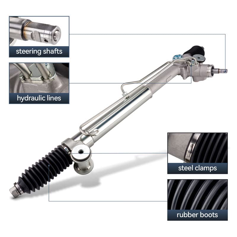 2003-2009 Chevy Trailblazer GMC Envoy Power Steering Rack and Pinion Replacement - Durable Steering Gear Assembly for Smooth Driving & Enhanced Control - Perfect for Off-Road Adventures & Daily Commutes