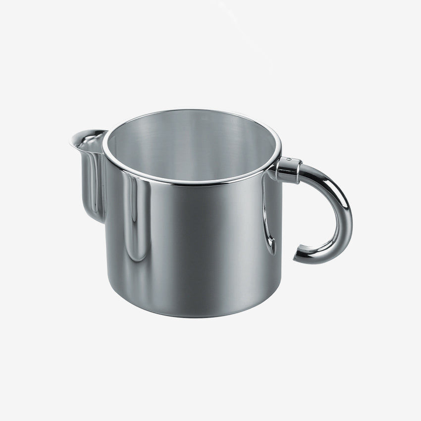 Christofle Vertigo Silver Plated Cream Pitcher - Elegant Tableware for Coffee & Tea Serving - Perfect for Home Dining & Entertaining