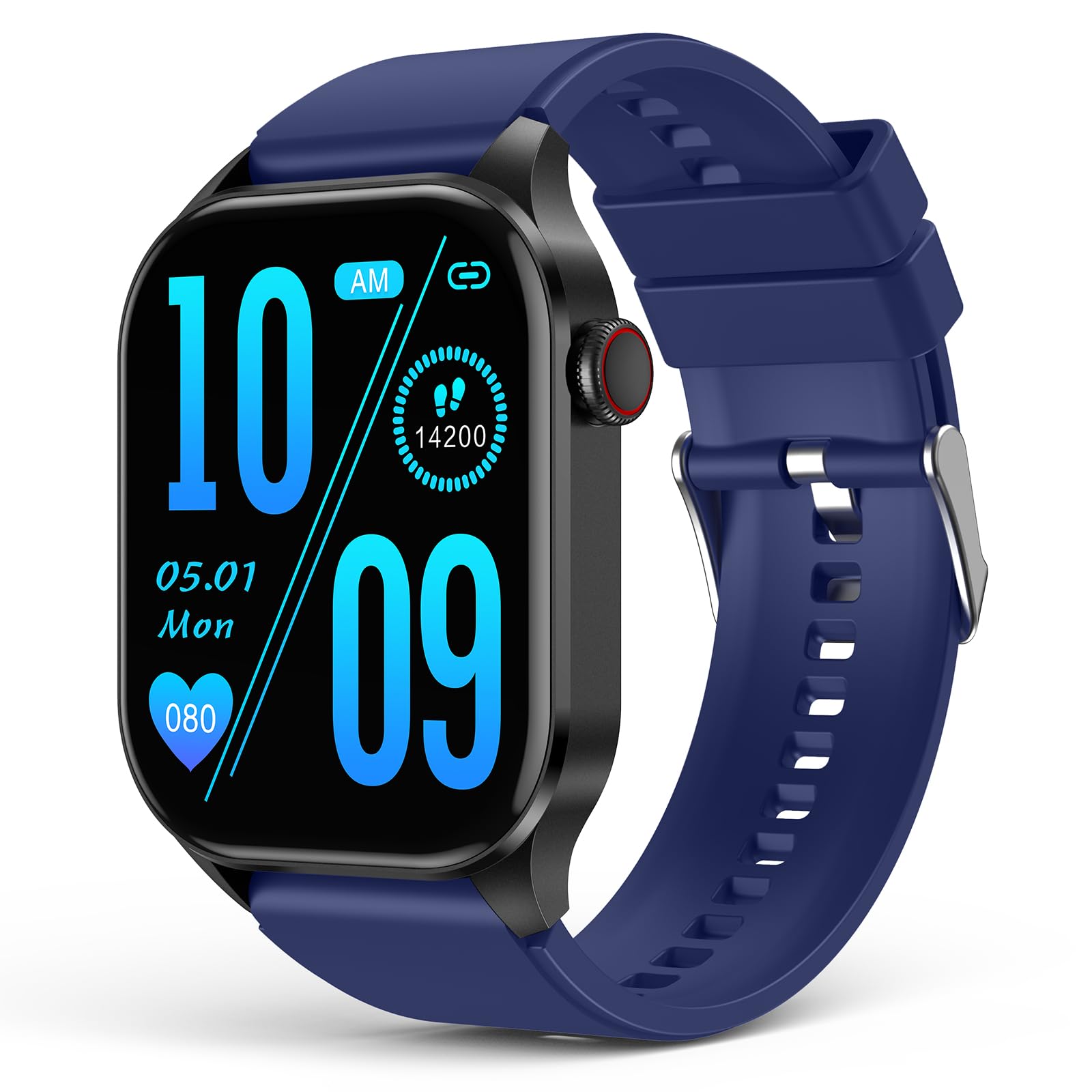 SOUYIE Smart Watch for Men with AMOLED Display, Heart Rate & Blood Oxygen Monitor, IP68 Waterproof for Fitness Tracking