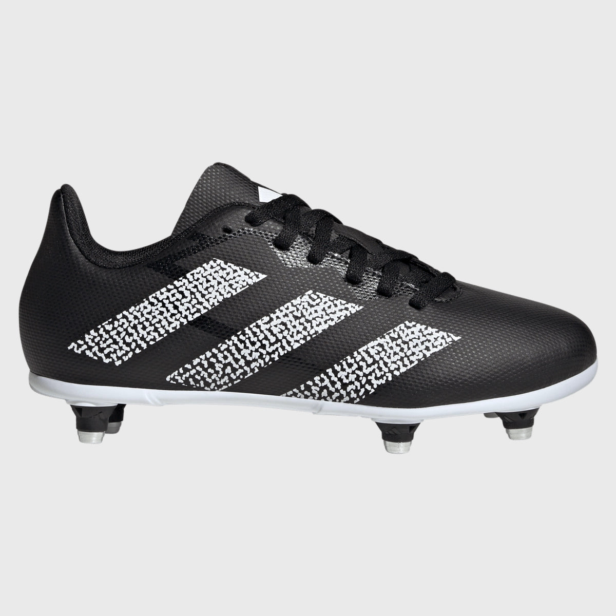 Adidas Junior SG Rugby Boots for Kids - Black Soccer Cleats for Firm Ground - Perfect for Youth Rugby, Soccer, and Football Training