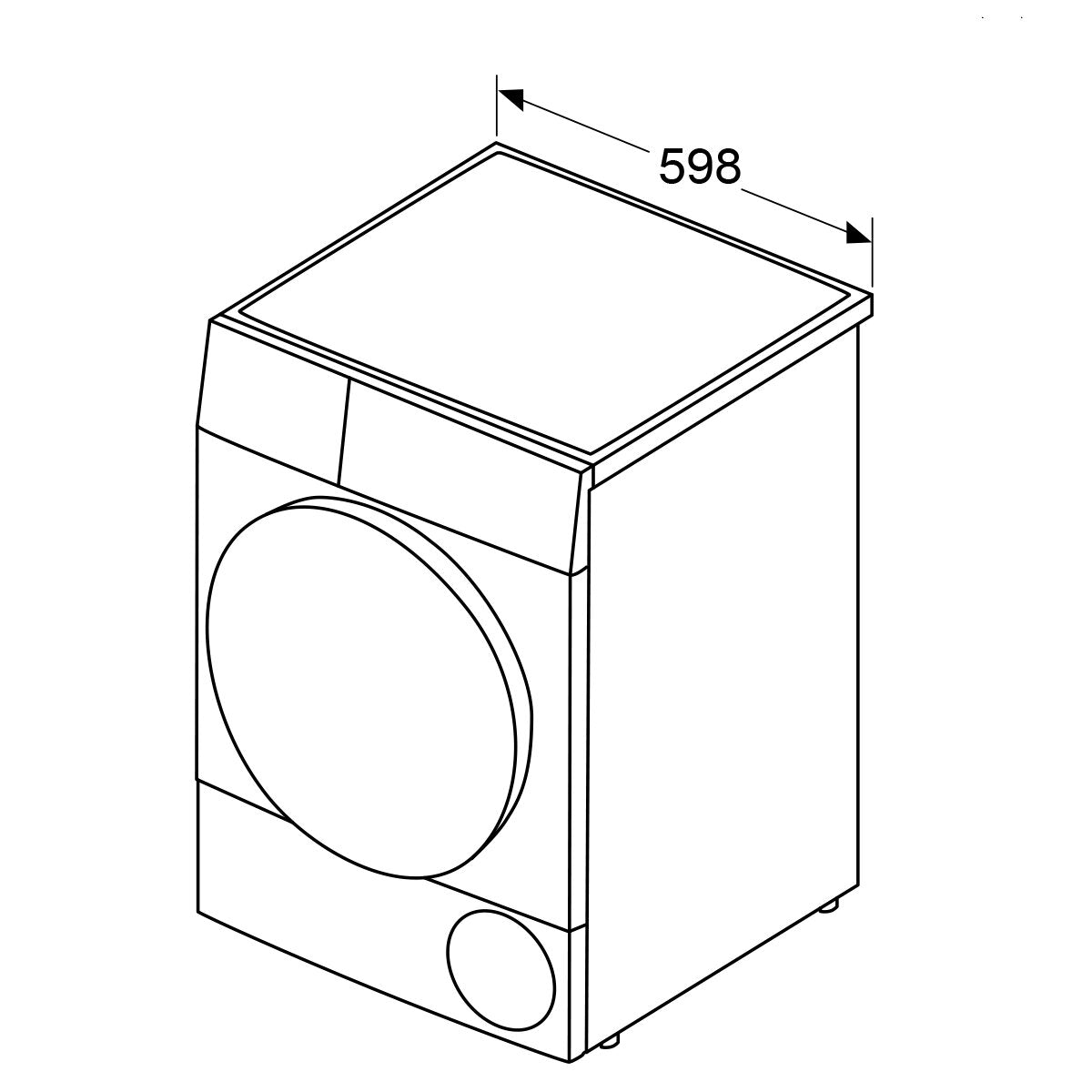 Bosch Series 8 8kg Heat Pump Dryer WQG235D8AU - Energy Efficient Laundry Solution for Homes & Apartments | Perfect for Small Spaces & Eco-Friendly Living