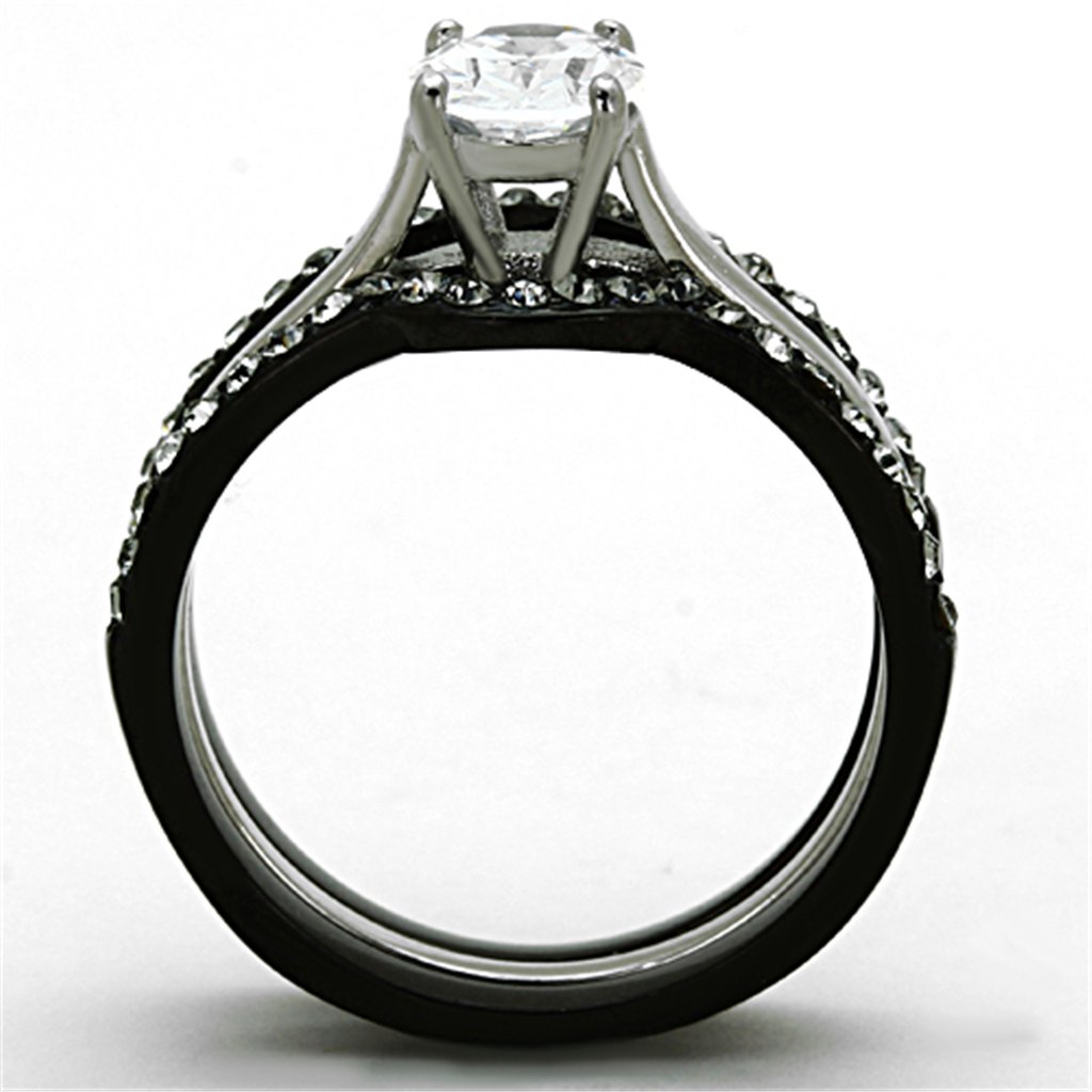 His & Her Wedding Rings - Stainless Steel & Titanium Band Set for Couples | Anniversary Gift