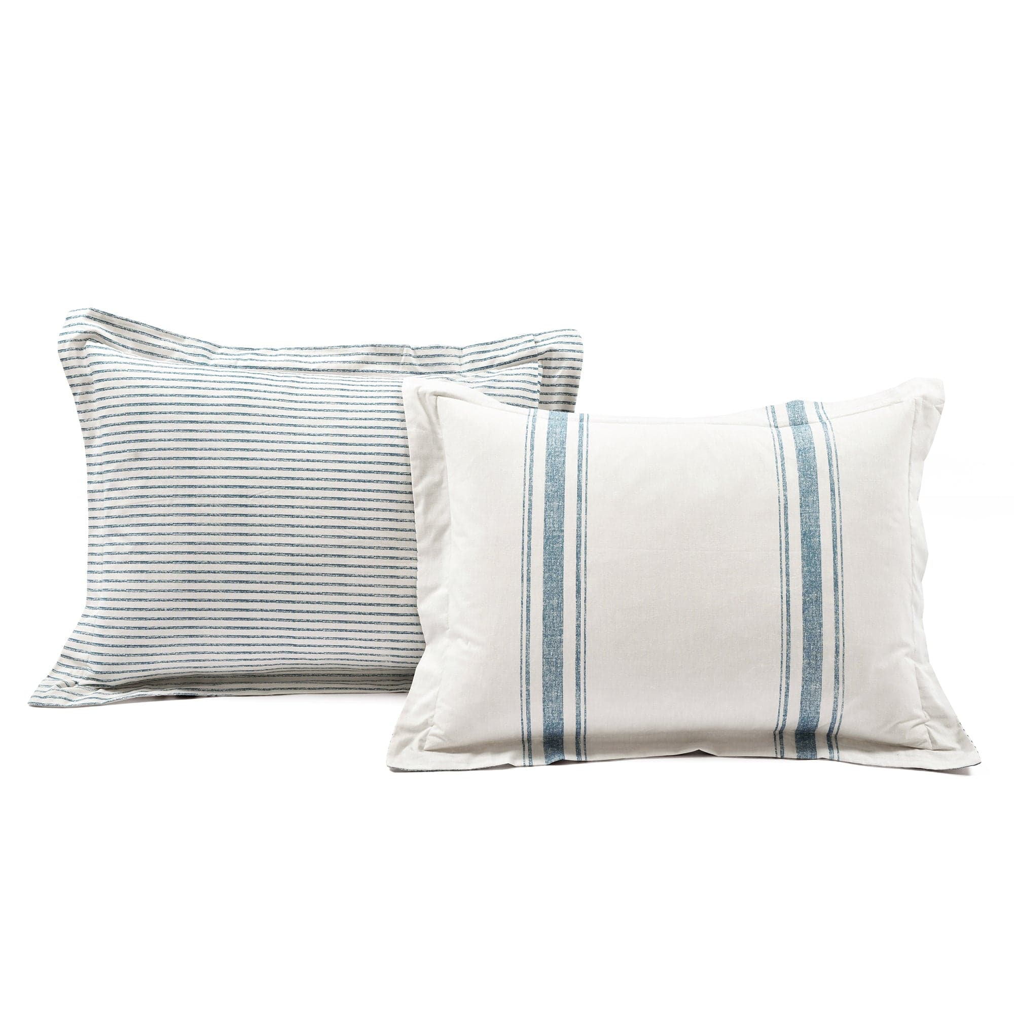 Farmhouse Stripe 100% Cotton Duvet Cover Set - Soft & Breathable Bedding for Cozy Bedroom Decor - Perfect for Guest Rooms, Master Bedrooms & Vacation Homes