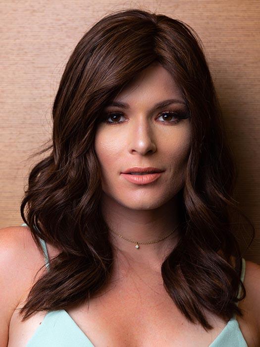 Amber Human Hair Wig with Mono Top - Natural Look & Comfortable Fit for Daily Wear, Cosplay, and Special Occasions
