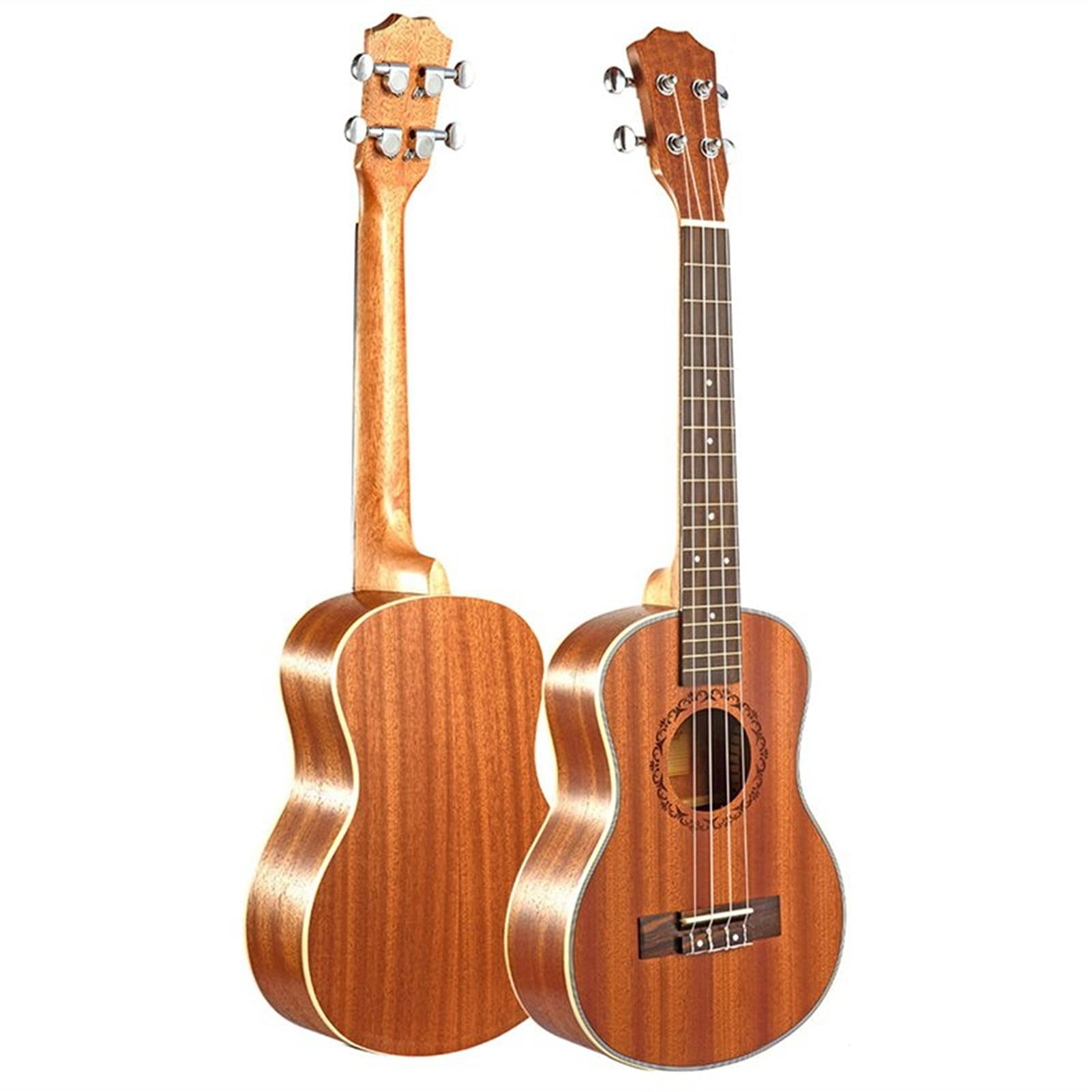 23 Inch Concert Ukulele Kit - Mahogany 4-String Hawaiian Mini Guitar with Carry Bag - Perfect for Beginners, Kids & Adults - Ideal for Travel, Beach Parties & Music Lessons