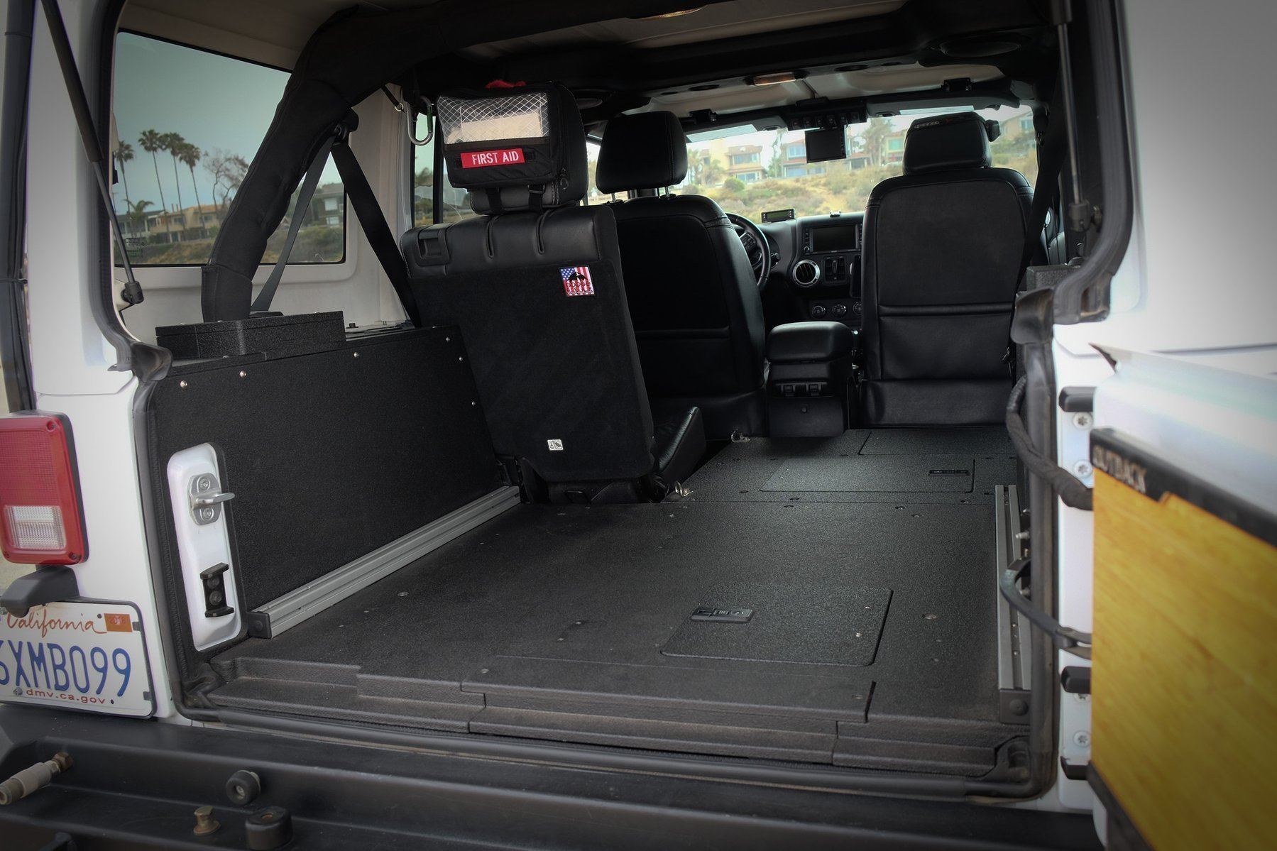 2007-2018 Jeep Wrangler JKU Sleeping Platform - Heavy Duty Rear Cargo Bed for Camping & Overlanding Adventures