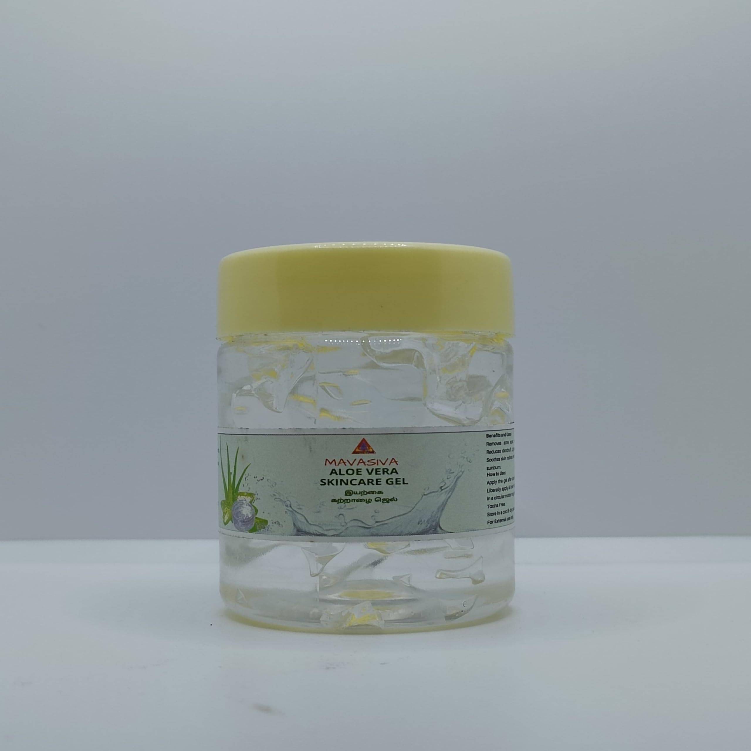 MAVASIVA Pure Aloe Vera Gel for Face & Skin Care - Hydrating, Moisturizing, Soothing Gel for Glowing Skin - Natural Aloe Vera White Gel for Men & Women (100g) - Perfect for Sunburn Relief, After Shave, Hair Mask & Daily Skincare Routine