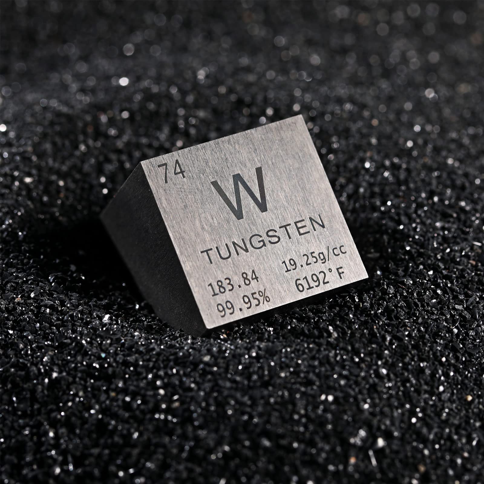 High Density Tungsten Cube (1 Inch) - Perfect for Element Collections, Science Lab Experiments & Physics Demonstrations | Great for STEM Education, Desk Decor & Unique Gift Ideas