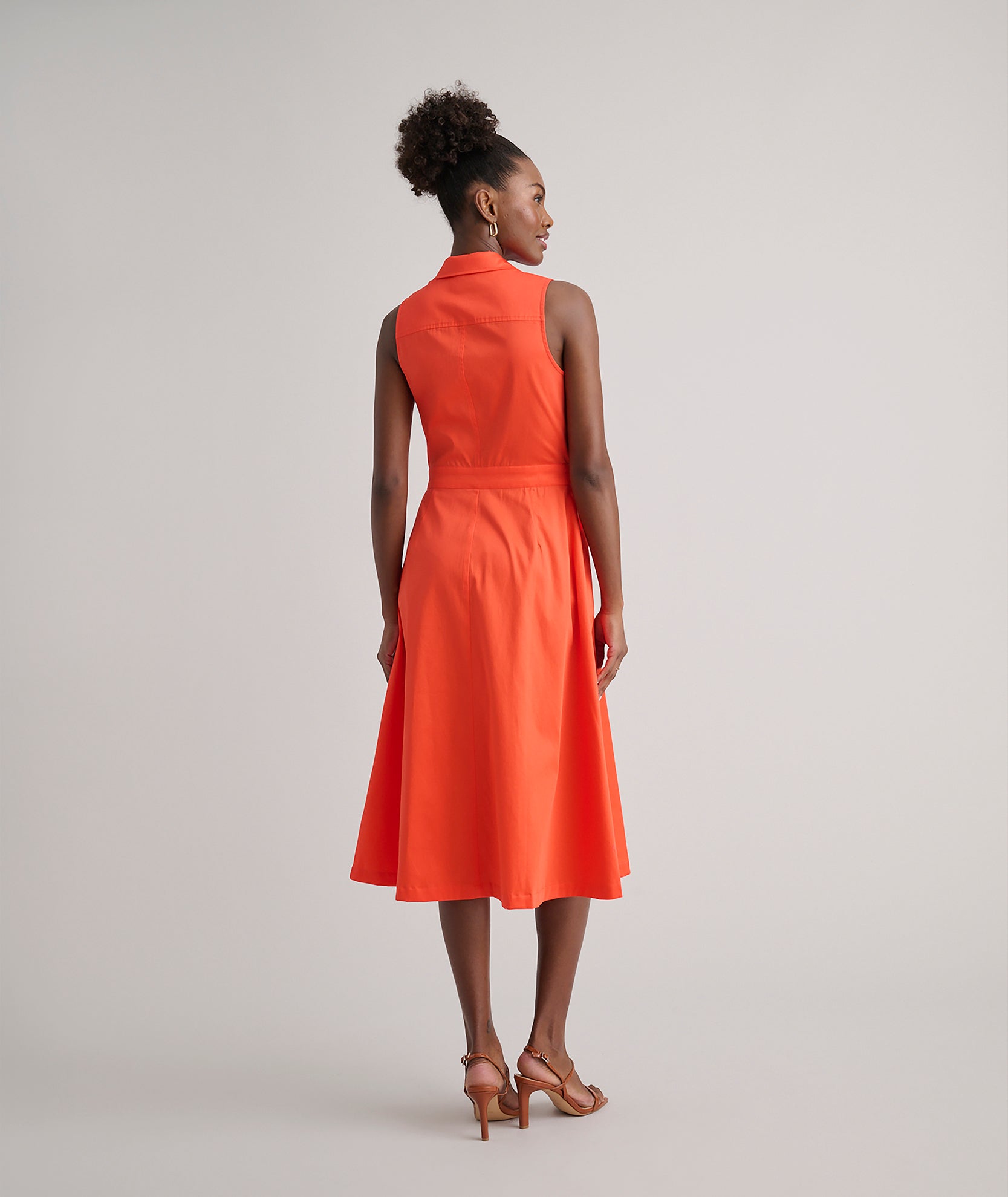 Breathable Stretch Cotton Sleeveless Cordelia Shirt Dress for Women | Summer Casual Wear & Beach Cover Up