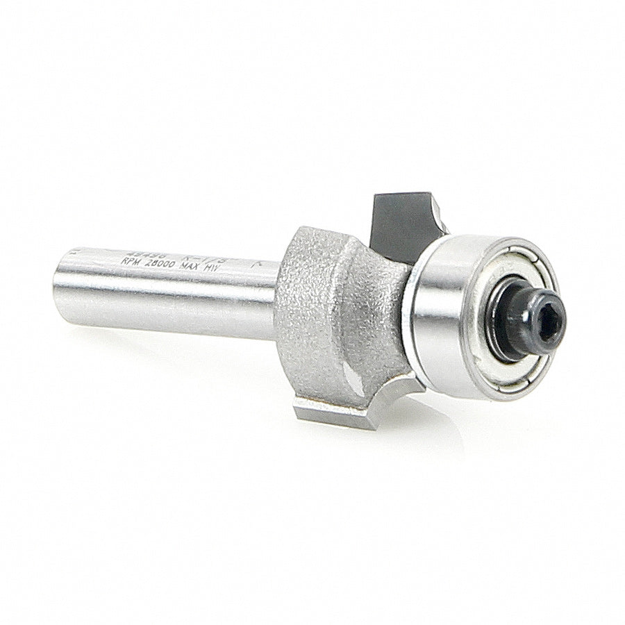 Amana Tool 49496 Corner Rounding Router Bit with 1/8 Radius & 1/4 Shank - Perfect for Woodworking, Cabinet Making, and DIY Furniture Projects