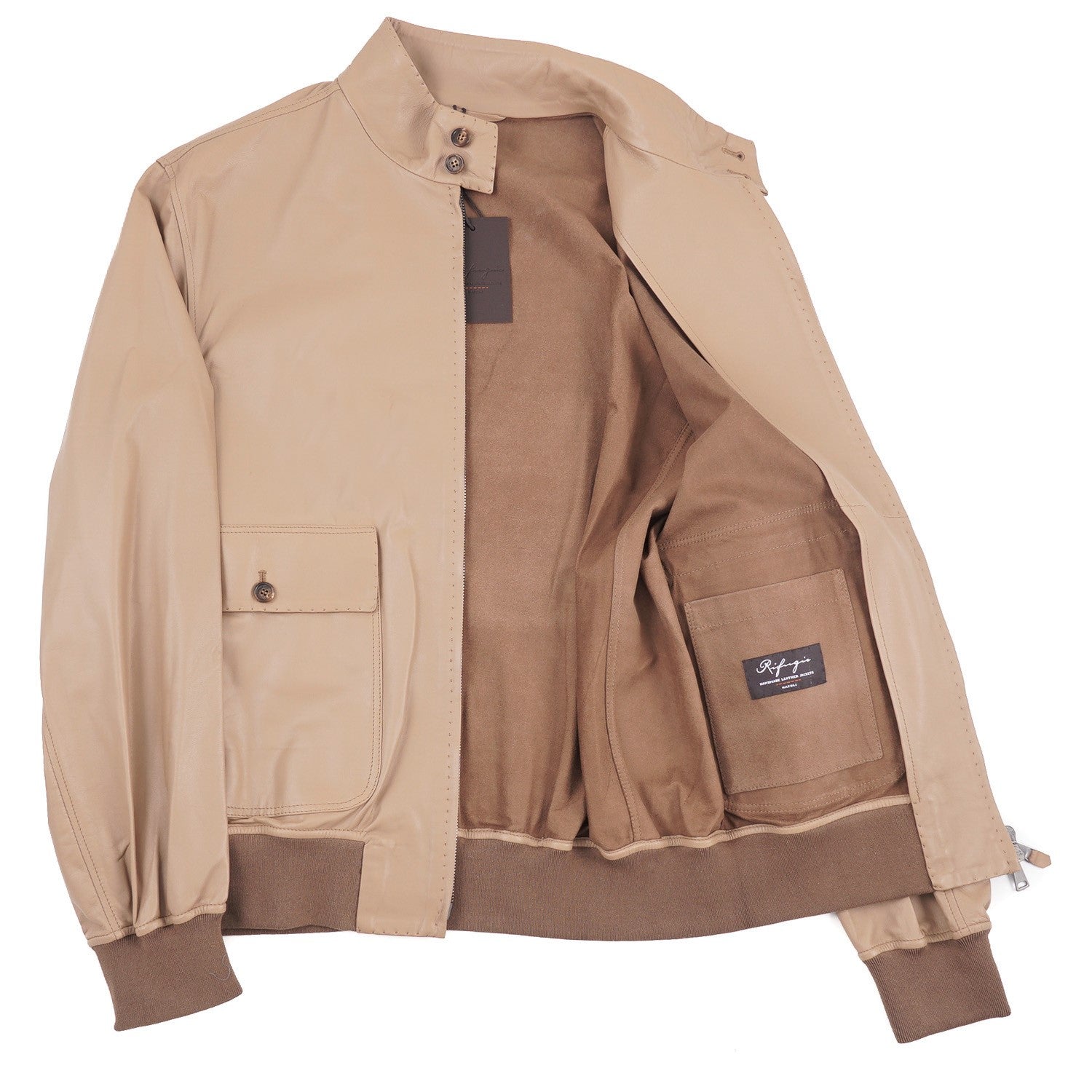 Premium Lambskin Leather Jacket for Men & Women - Rifugio Nappa Genuine Shearling Coat - Stylish Winter Outerwear for Casual & Formal Occasions