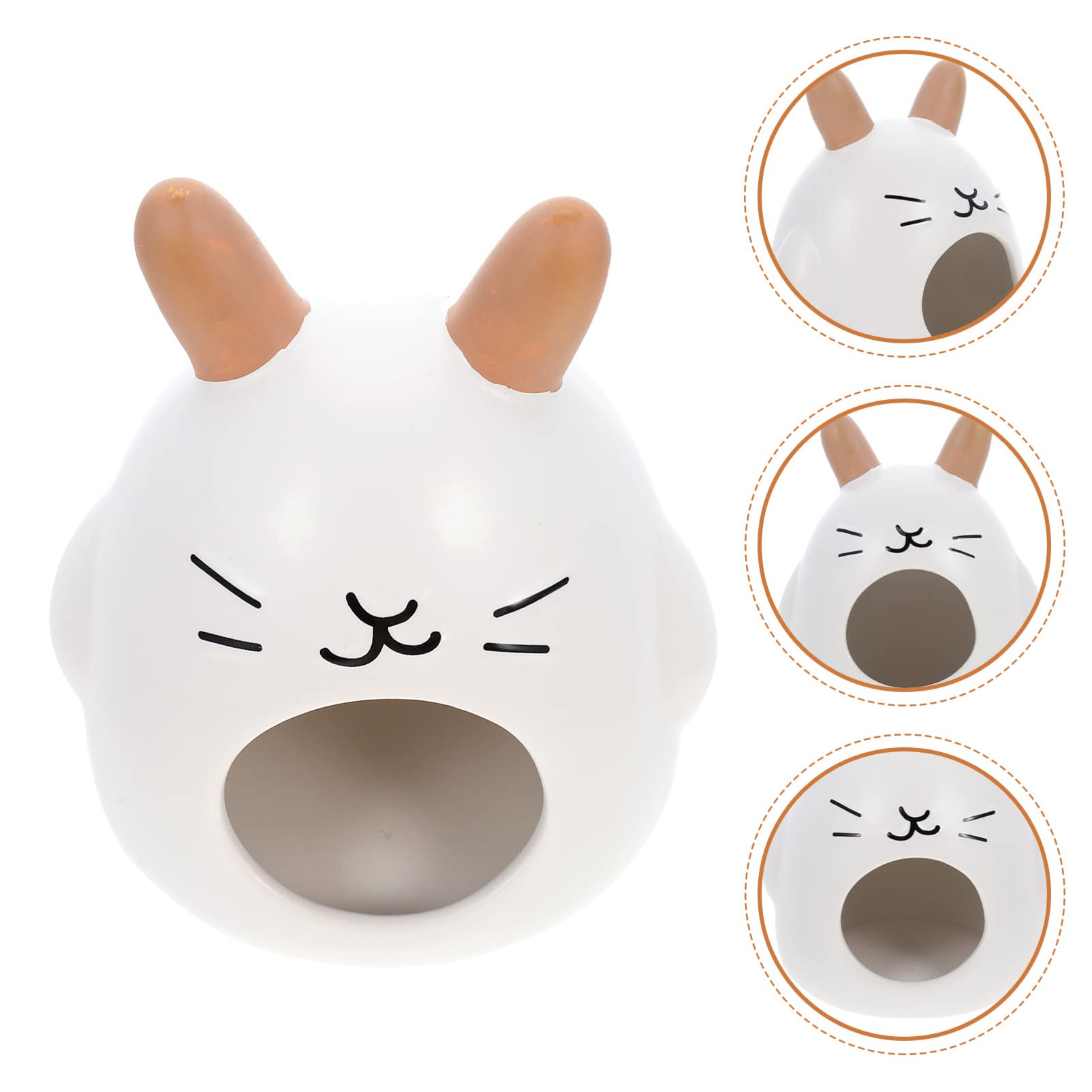 Ceramic Hamster House - Cooling Nest for Hamsters, Guinea Pigs & Small Pets - Breathable Summer Hideout for Small Animals - Perfect for Cages, Habitats & Pet Play Areas