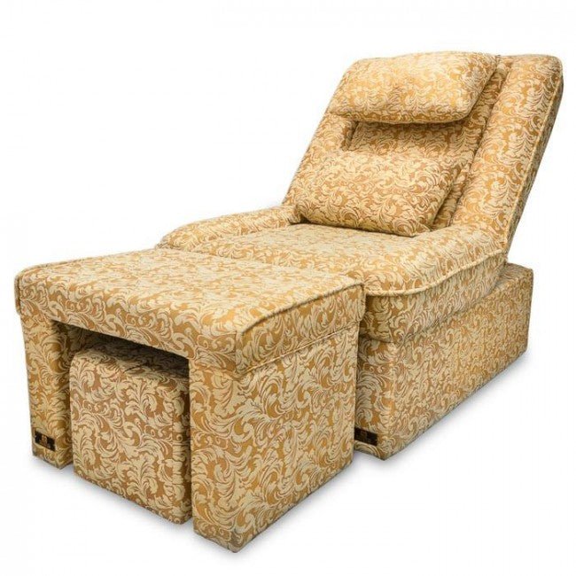 Foot Massage & Reflexology Reclining Sofa Set - Yellow Floral Design | Ergonomic Home Massage Chair for Relaxation & Pain Relief | Perfect for Living Room, Bedroom & Spa Use