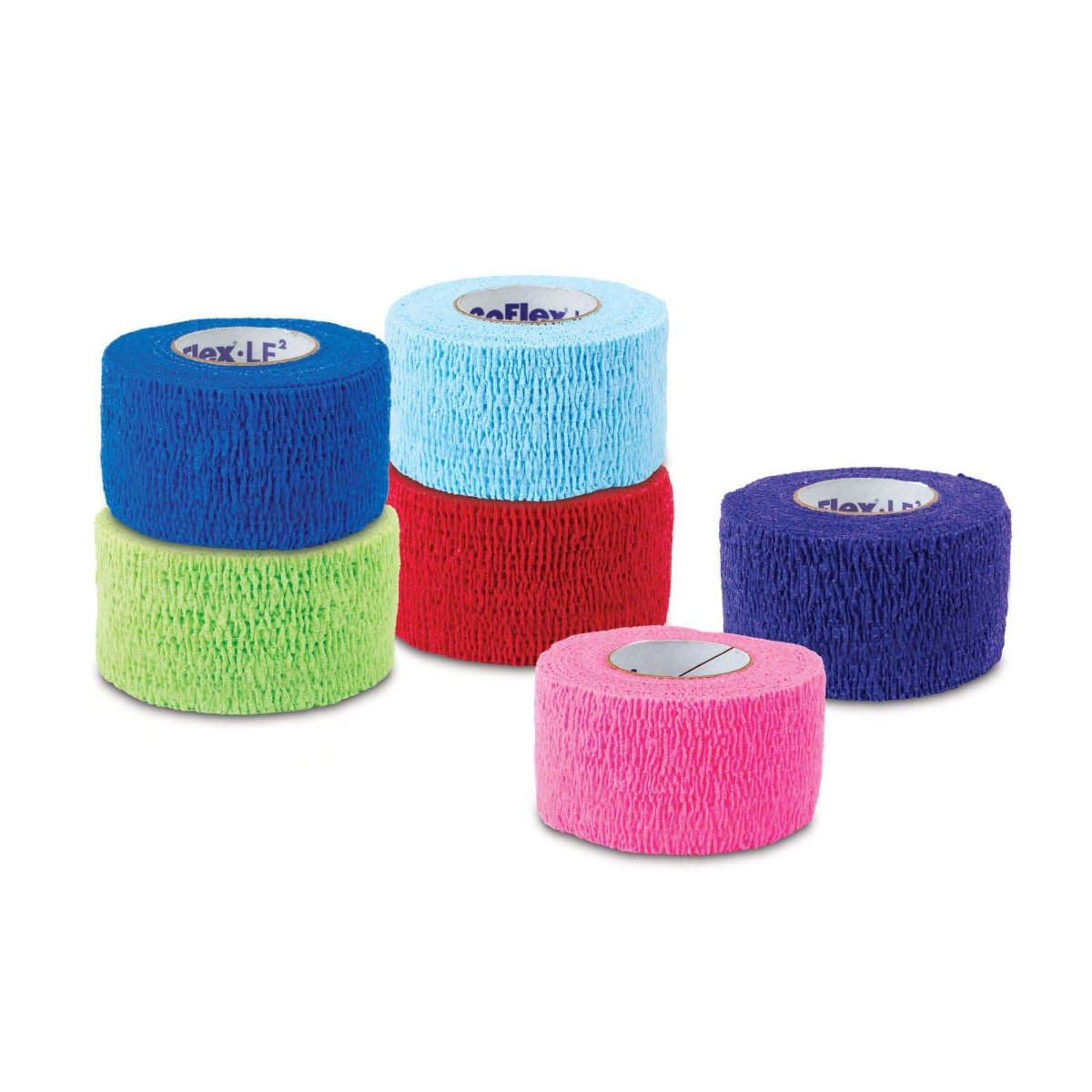 Coflex LF2 Self-Adhesive Cohesive Bandage - Stretchable First Aid Wrap for Sports Injuries, Wound Care & Veterinary Use
