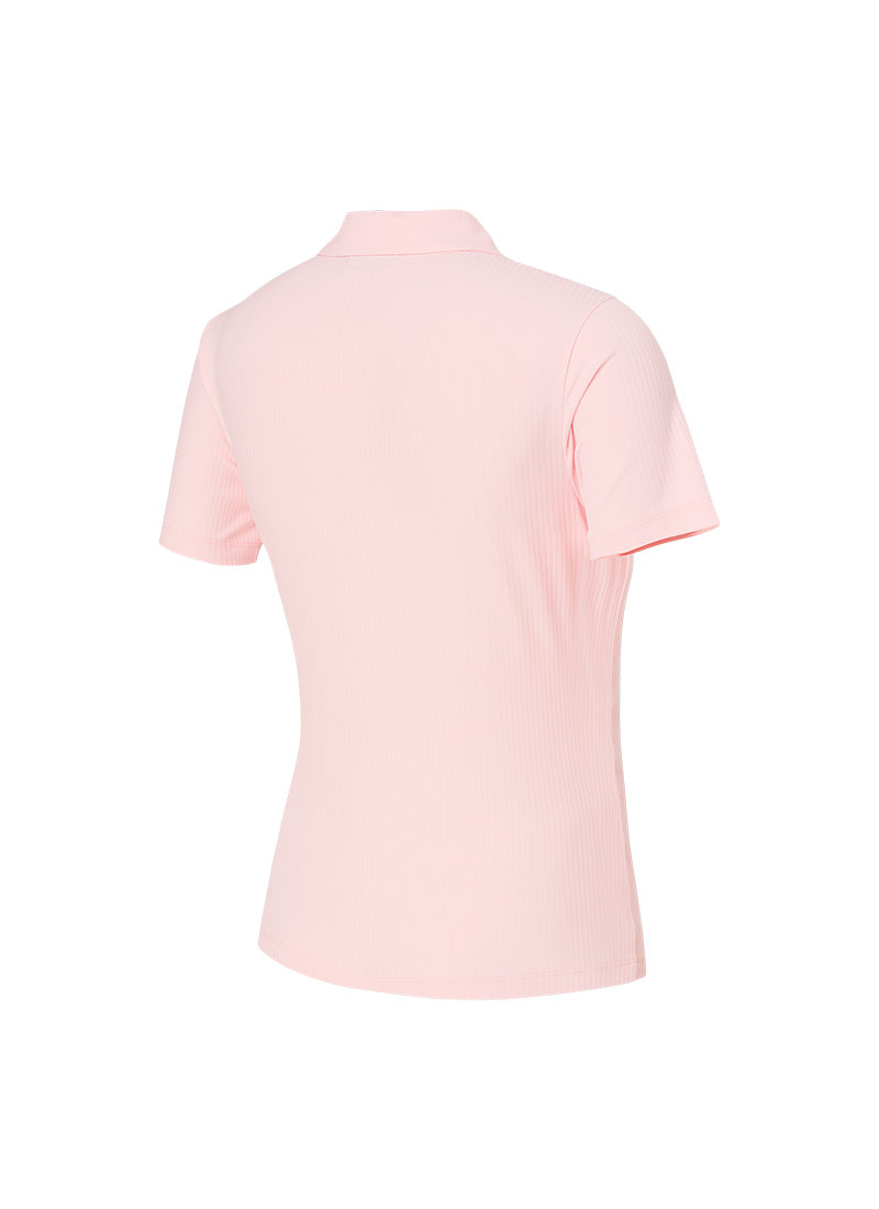 Stylish Ribbed Polo Shirt for Men - Comfortable Short Sleeve Casual Top for Golf, Work & Everyday Wear | Breathable & Trendy