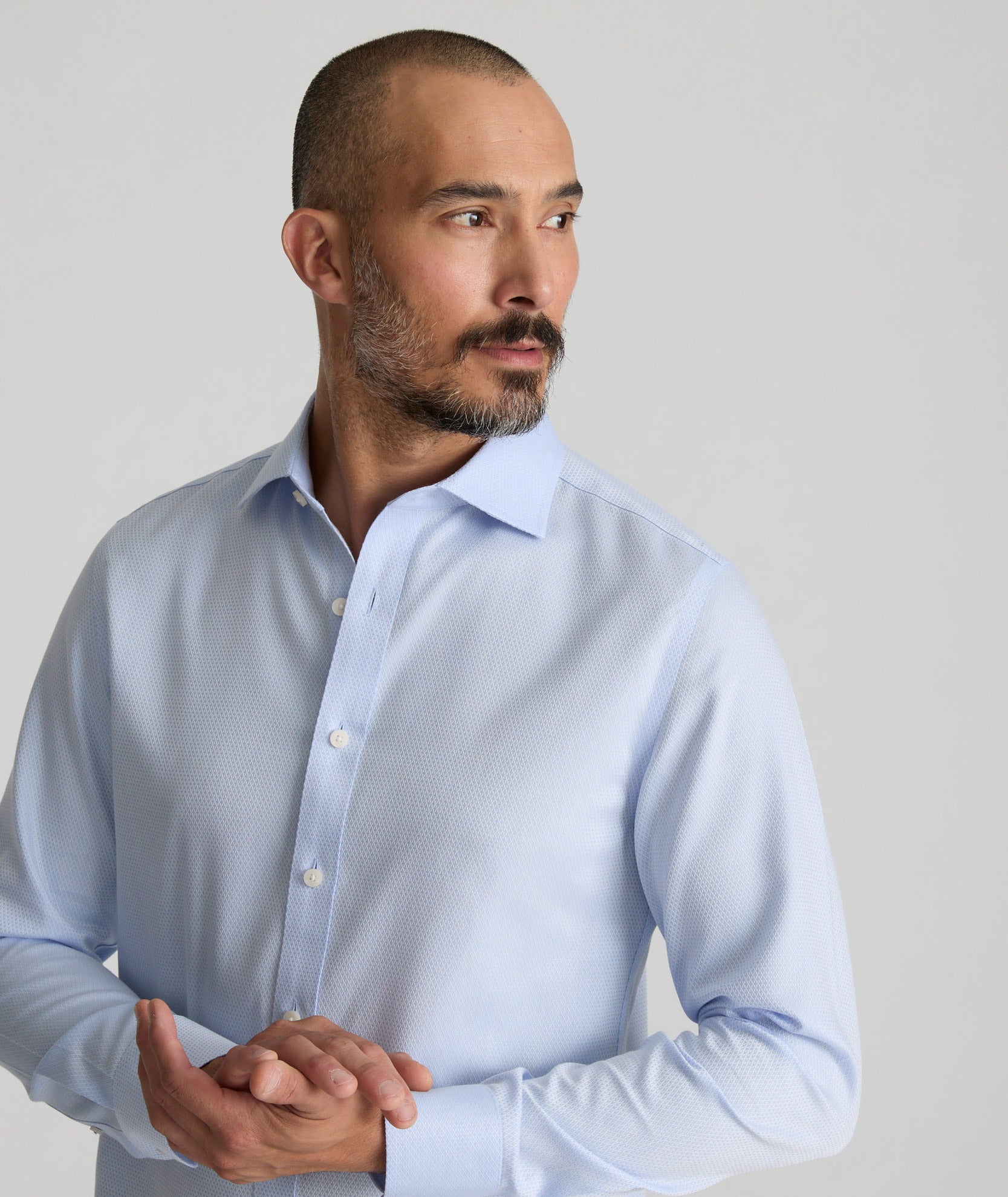 Wrinkle-Free Richards Men's Dress Shirt - Premium Comfort Formal Wear for Office & Business Meetings - Final Sale