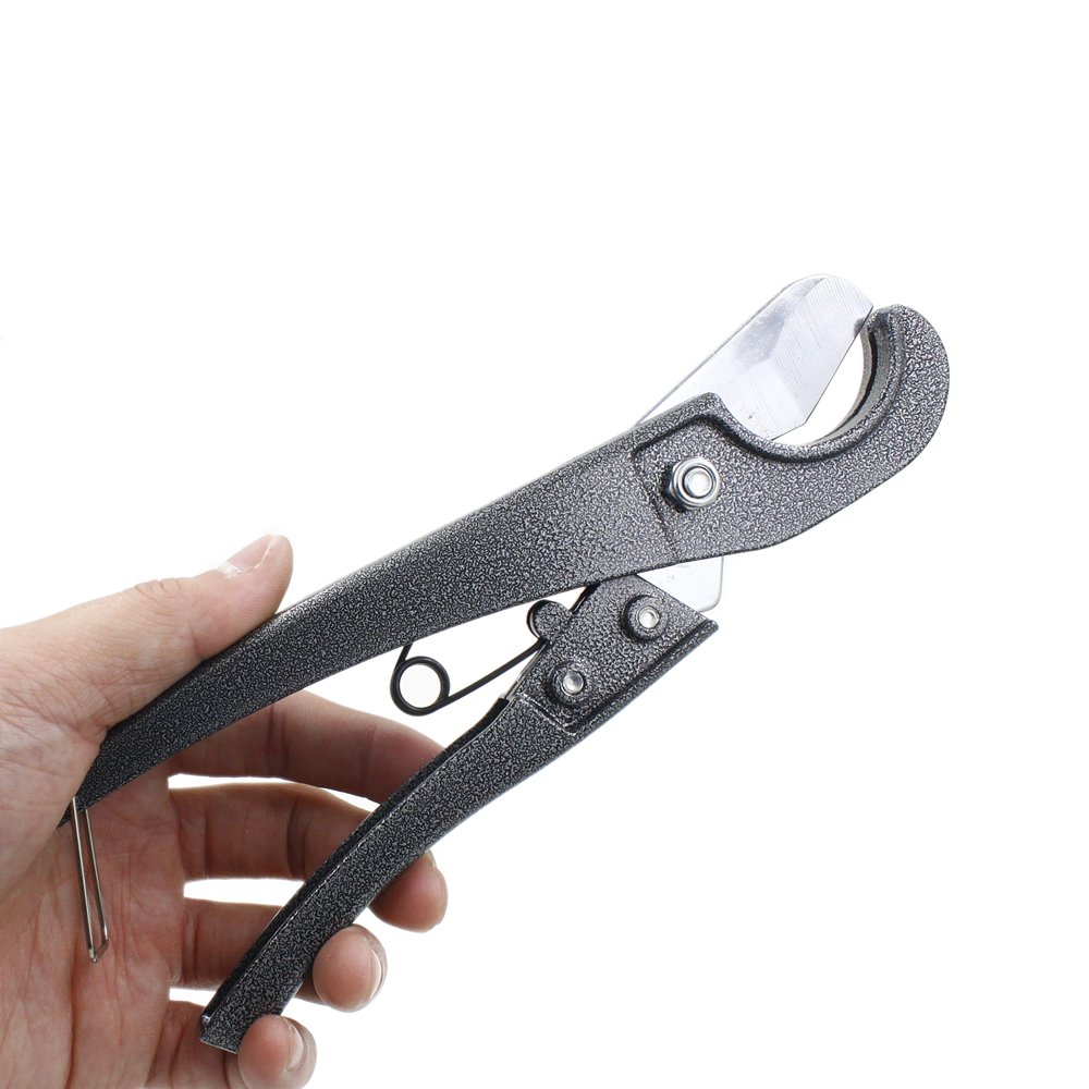 32mm PVC Pipe Cutter - Heavy Duty Plastic PE Hose PPR Tubing Scissors for Gas & Water Pipes - Professional Cutting Tool Shears for Plumbing, DIY Projects, and Irrigation Systems