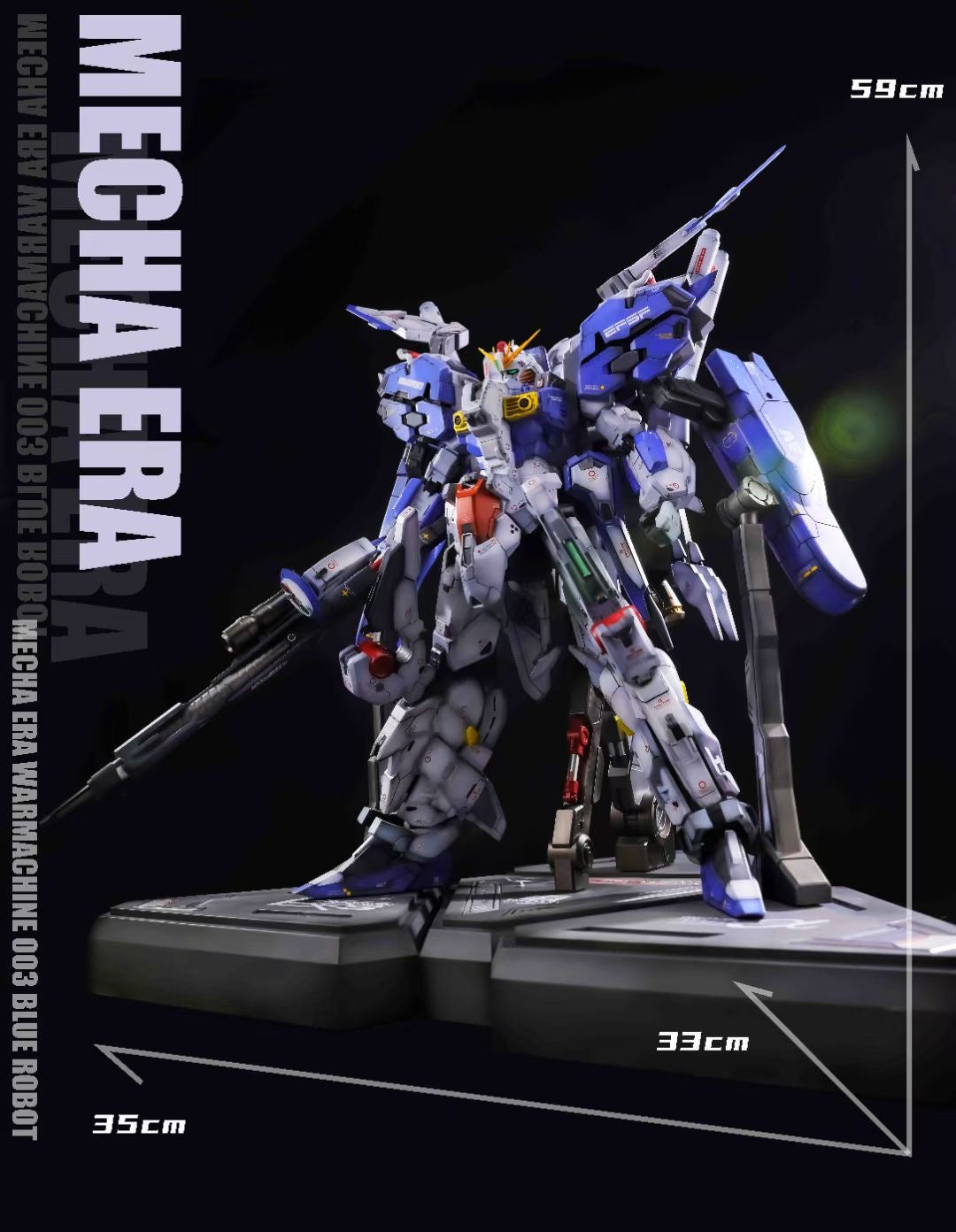 Mecha Era Studio Blue Gundam Model Kit - High-Quality Collectible Action Figure for Anime Fans & Gundam Enthusiasts | Perfect for Display, Cosplay, and Gift Giving