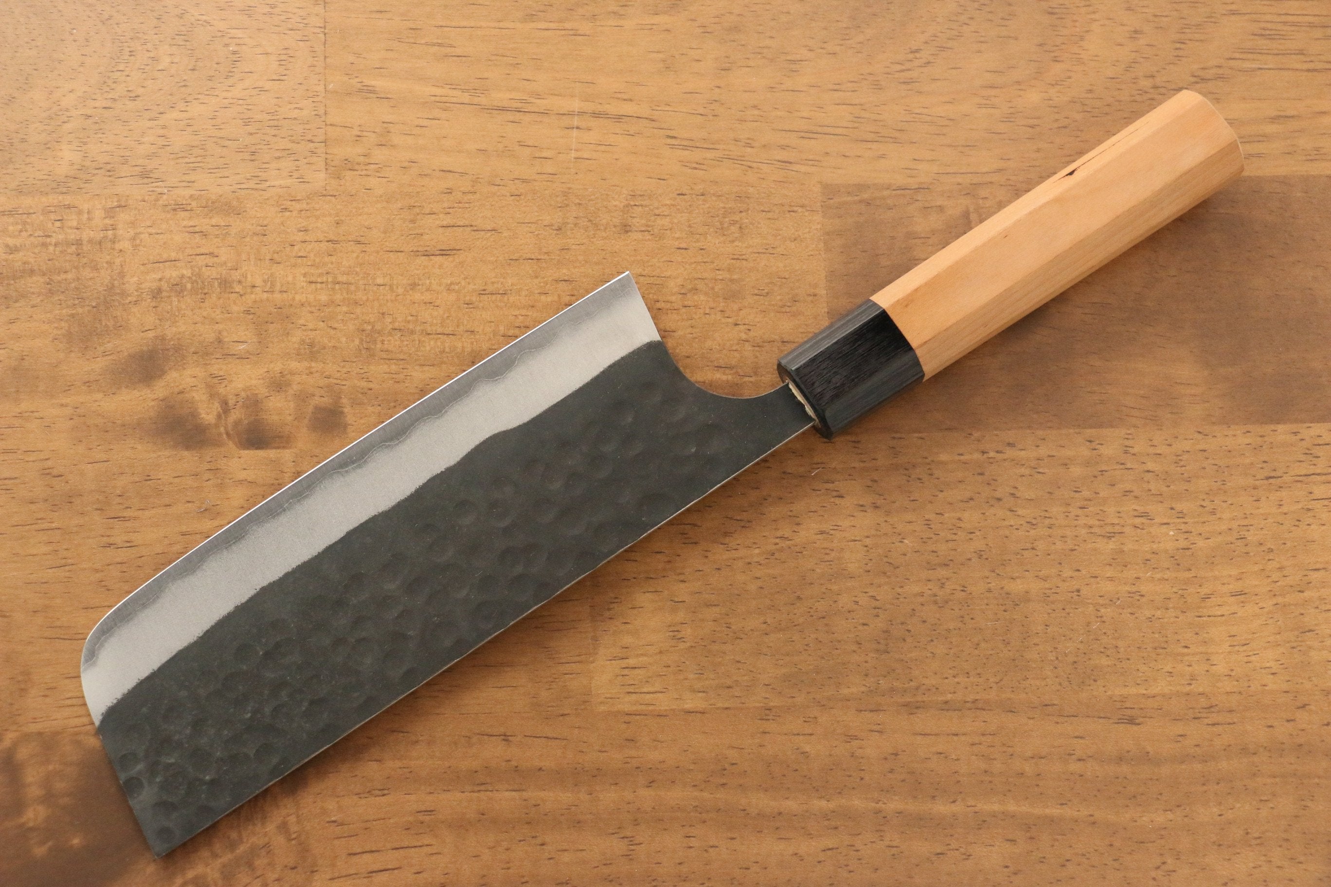 Masakage Koishi Blue Super Steel Nakiri Knife 165mm with American Cherry Handle - Perfect for Slicing Vegetables, Herbs & Sushi Prep
