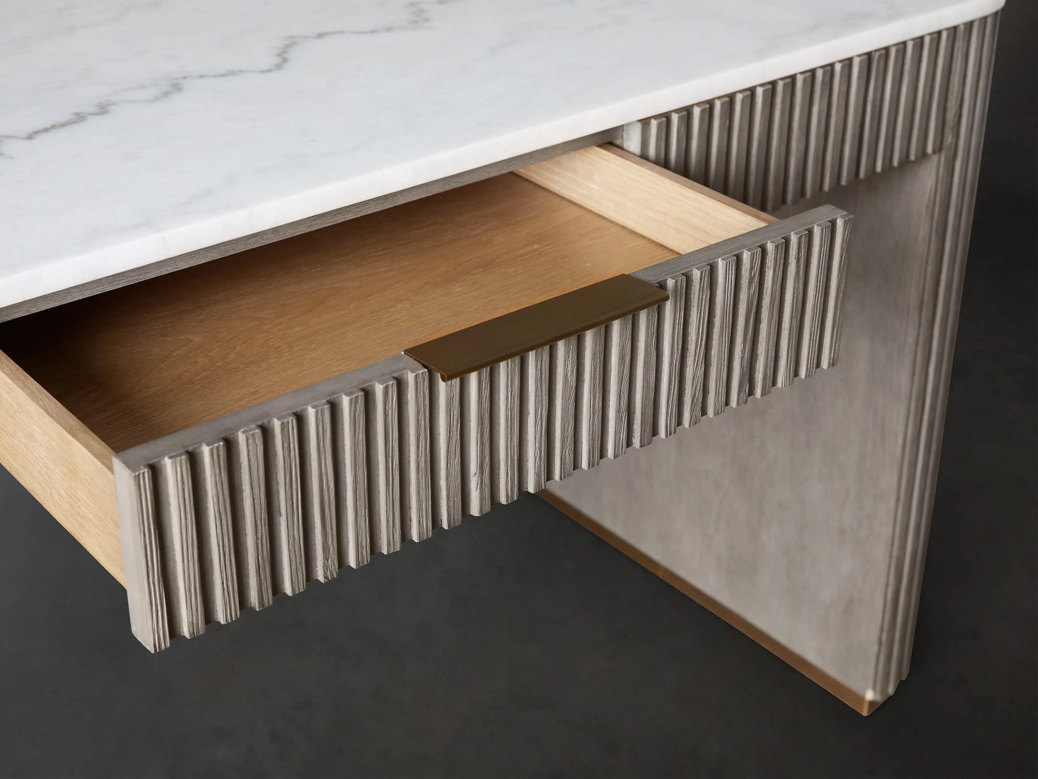Fimley Writing Desk - Modern Home Office Desk with Storage | Study, Work from Home & Crafting Station