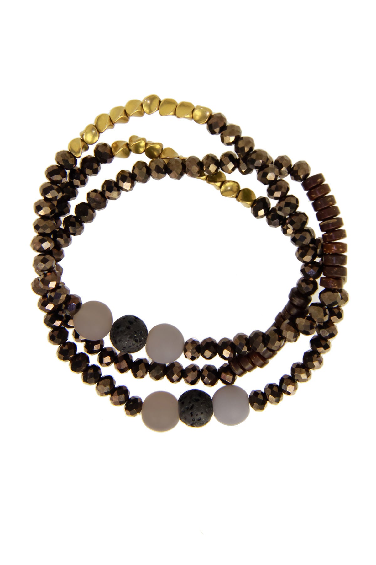 Handmade Bronze Coconut Twisted Bead Tassel Bracelet - Boho Chic Jewelry for Women - Perfect for Beach Parties & Summer Festivals