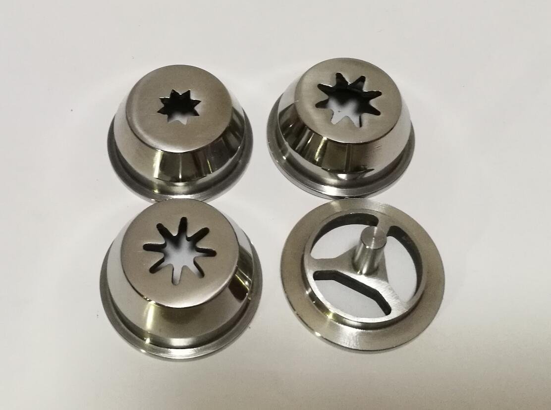 3 Sizes Stainless Steel Hollow Churro Nozzles - Professional Attachment for Spanish Churro Maker Machines - Perfect for Bakeries, Food Trucks & Home Cooking