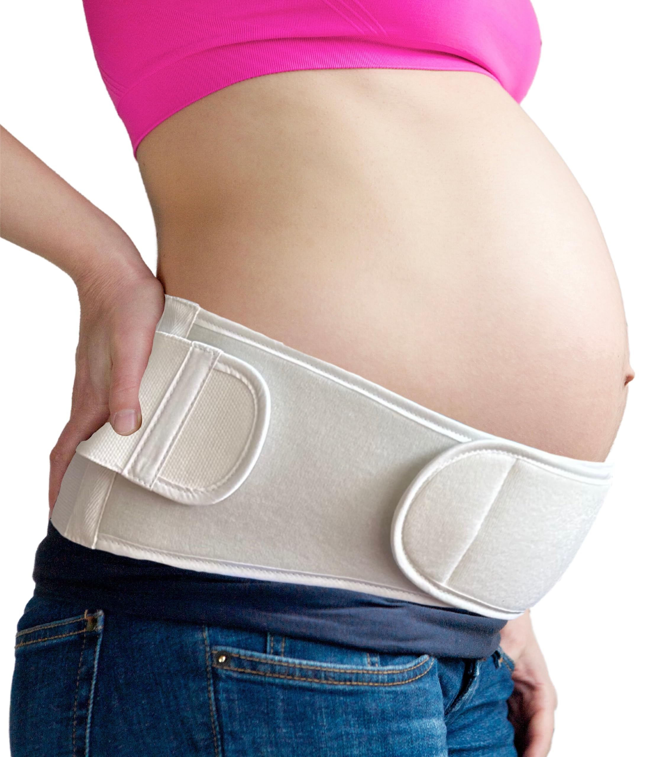 FlexaMed Adjustable Pregnancy and Back Support Brace 6 Inch - Medium for Maternity Comfort & Posture Correction - Ideal for Pregnancy, Postpartum & Lower Back Pain Relief
