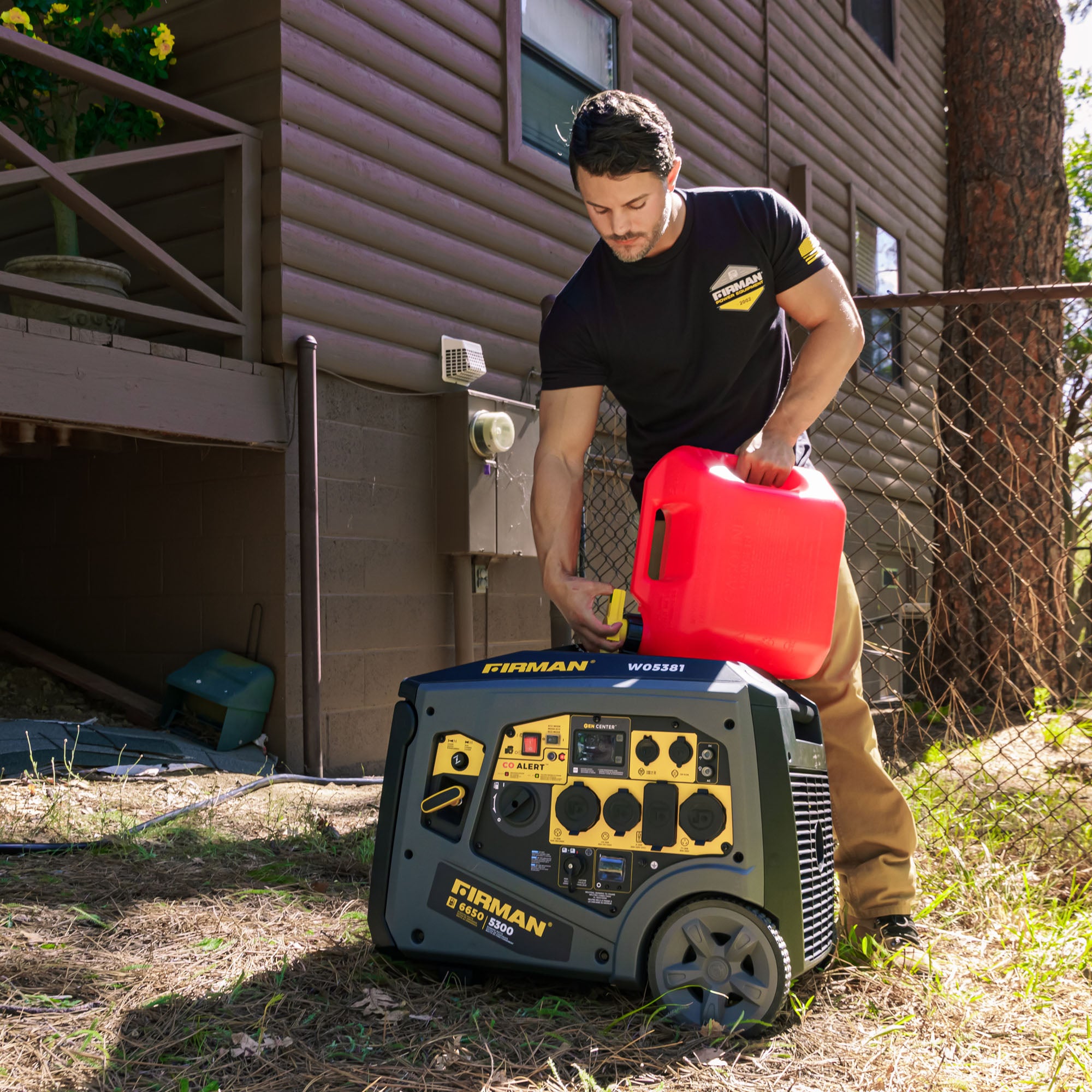 6650W/5300W Portable Inverter Generator with CO Alert - 120V/240V Dual Voltage for Camping, RV & Emergency Power Backup