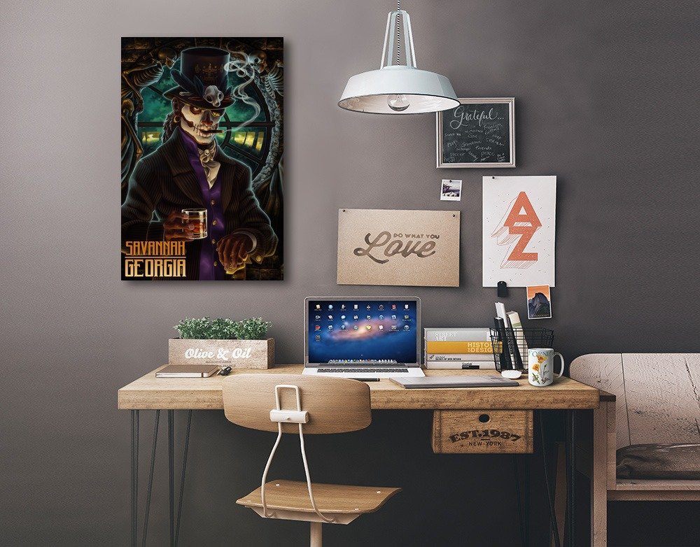 Lantern Press Savannah Georgia Voodoo Art Print - 16x24 Wrapped Canvas Wall Decor for Living Room, Bedroom & Office - Southern Gothic Home Decor