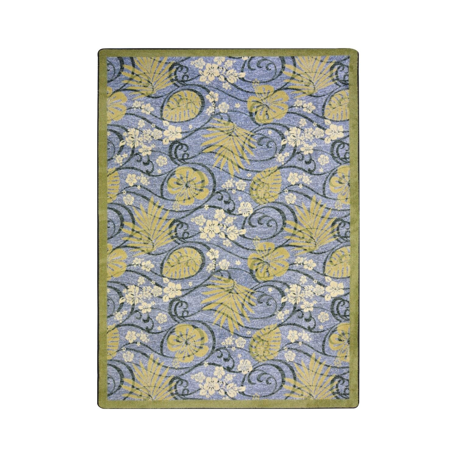 Joy Carpets Kaleidoscope Trade Winds Whimsical Area Rugs - Soft Non-Slip Kids Playroom & Nursery Rug - Perfect for Bedroom, Living Room & Dorm Decor