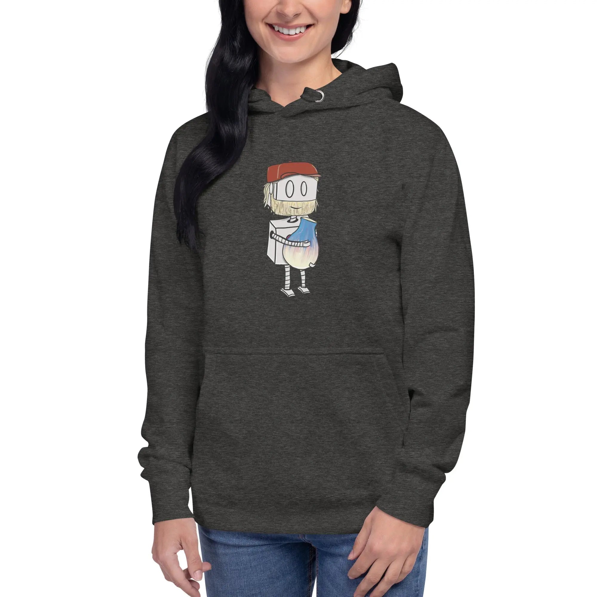 Adorable Potter Robot Premium Hoodie (Dan's Version) - Soft Cotton Pullover Sweatshirt for Men & Women - Perfect for Cosplay, Anime Conventions & Casual Wear