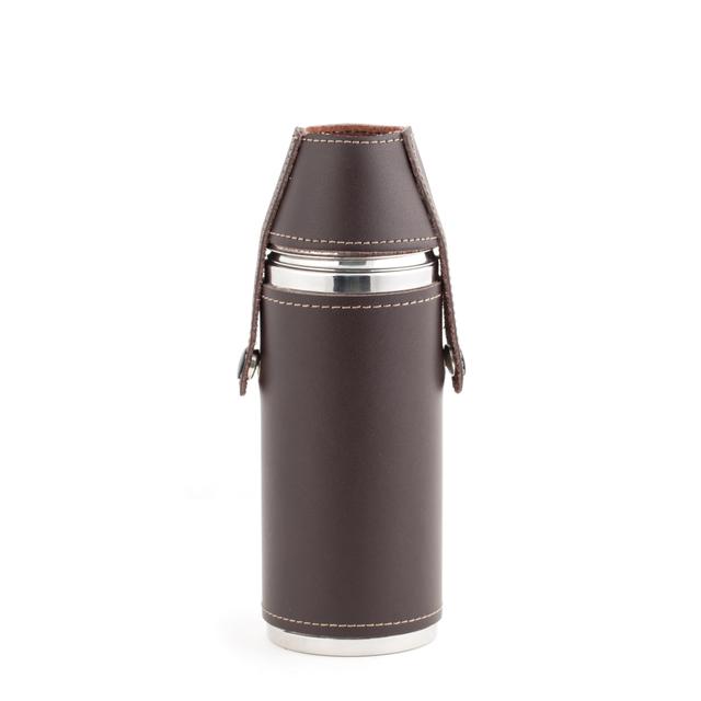 Premium Leather Flask for Whiskey & Liquor - Durable & Stylish Hip Flask for Outdoor Adventures, Camping & Gifting