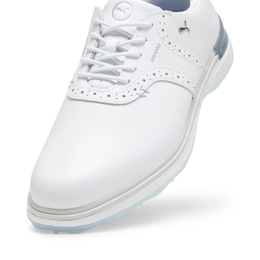 Puma Avant Running Shoes for Men - White/Ash Gray/Icy Blue | Lightweight & Breathable Sneakers for Jogging, Gym & Casual Wear
